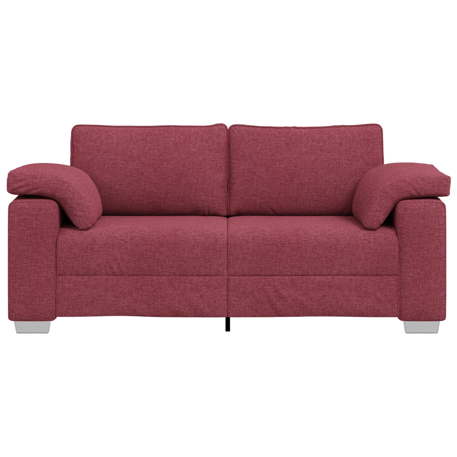 Canapea loveseat Rosu vin 140 cm Textil — imaginea 5