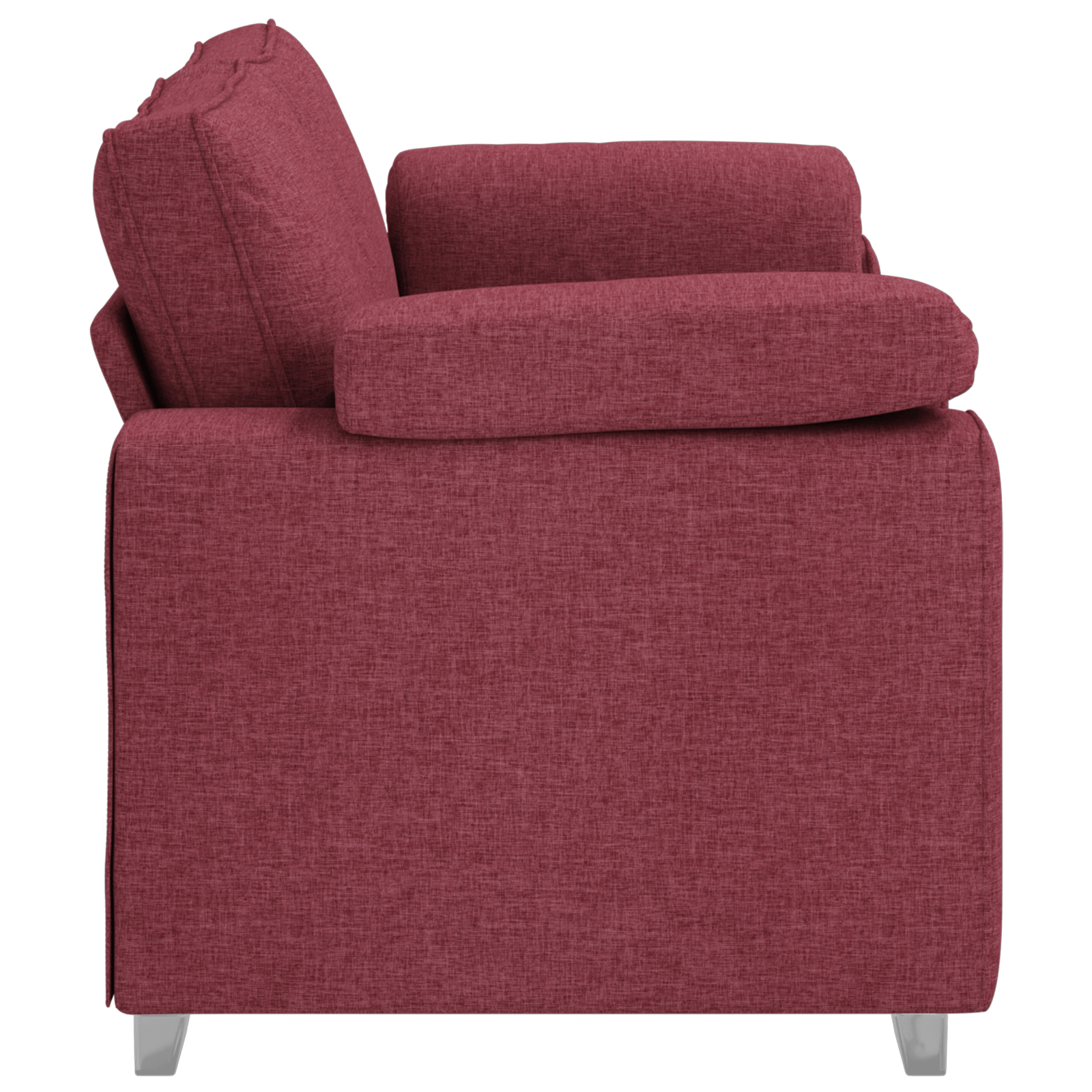 Canapea loveseat Rosu vin 140 cm Textil — imaginea 6