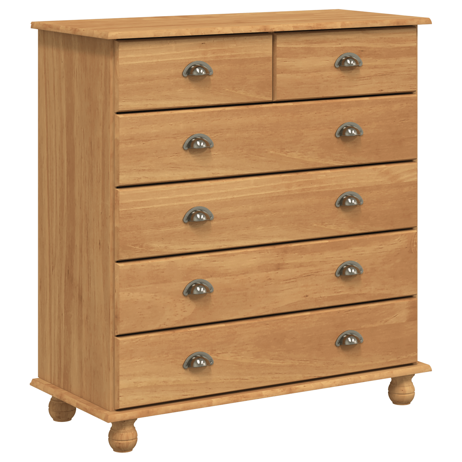 Comoda 'ASKIM'91x40x95.5 cm Lemn Solid de Pin — imaginea 2