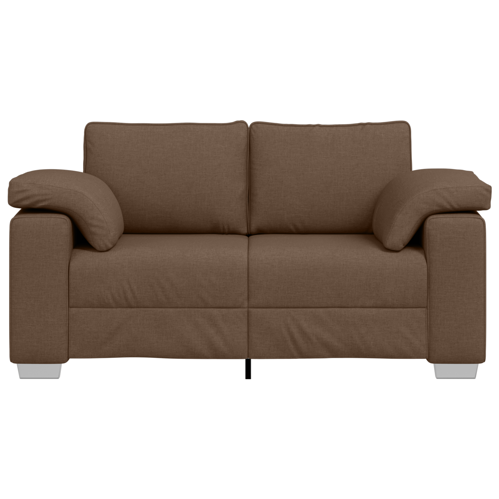 Canapea dubla, maro, 120 cm, textil — imaginea 5