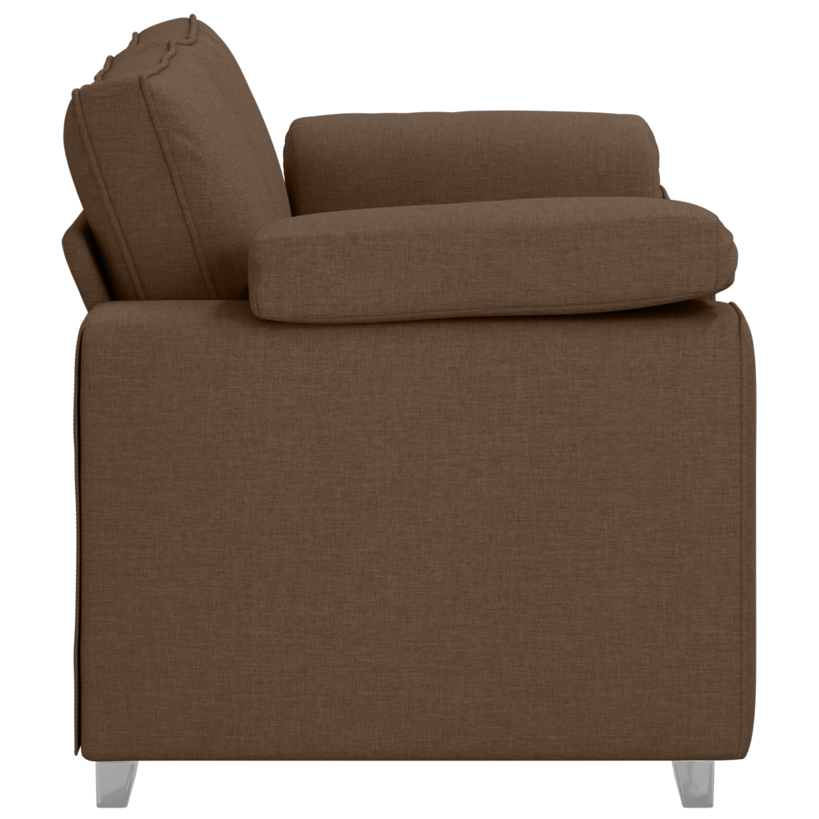 Canapea dubla, maro, 120 cm, textil — imaginea 6