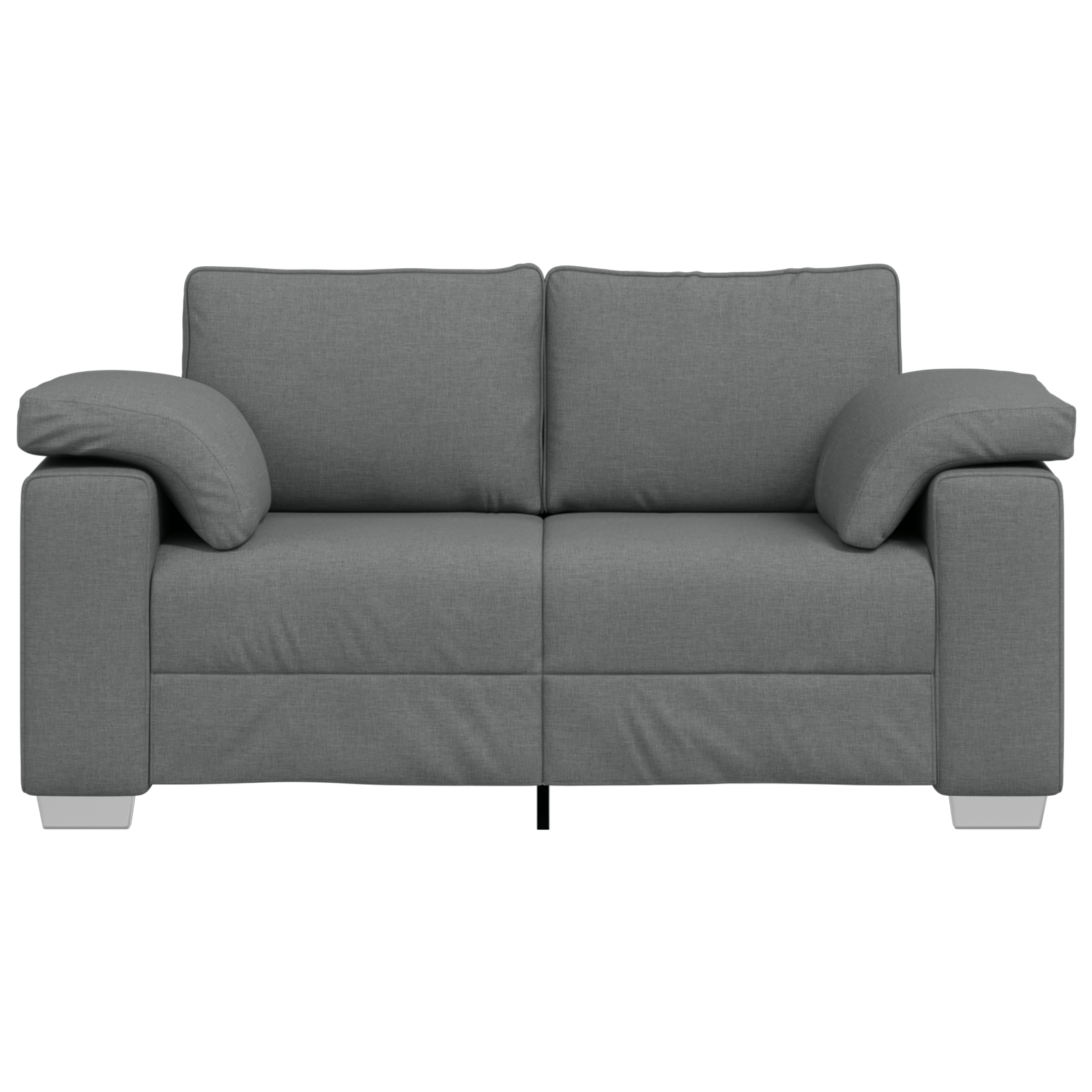 Canapea dubla, gri inchis, 120 cm, textil — imaginea 5