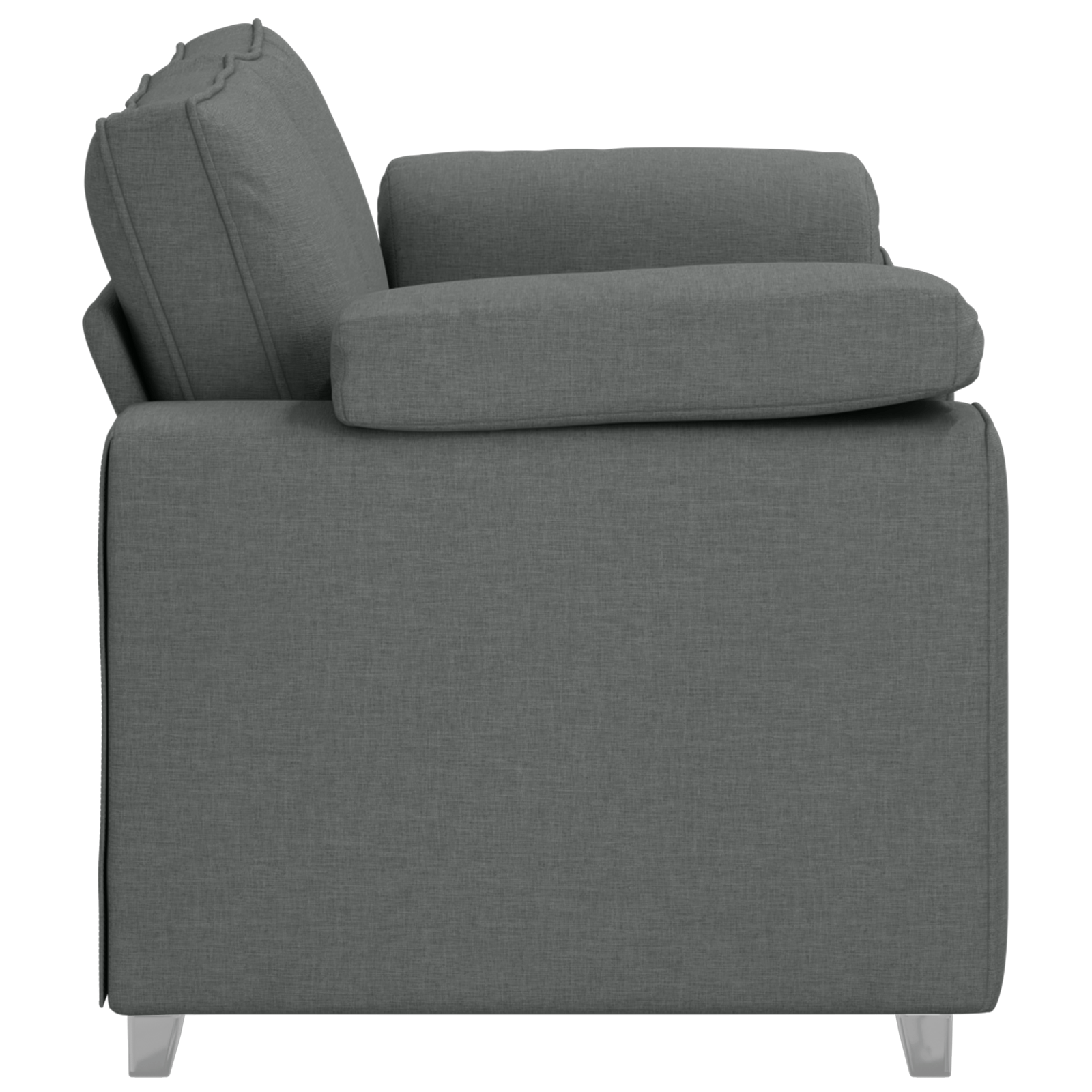 Canapea dubla, gri inchis, 120 cm, textil — imaginea 6