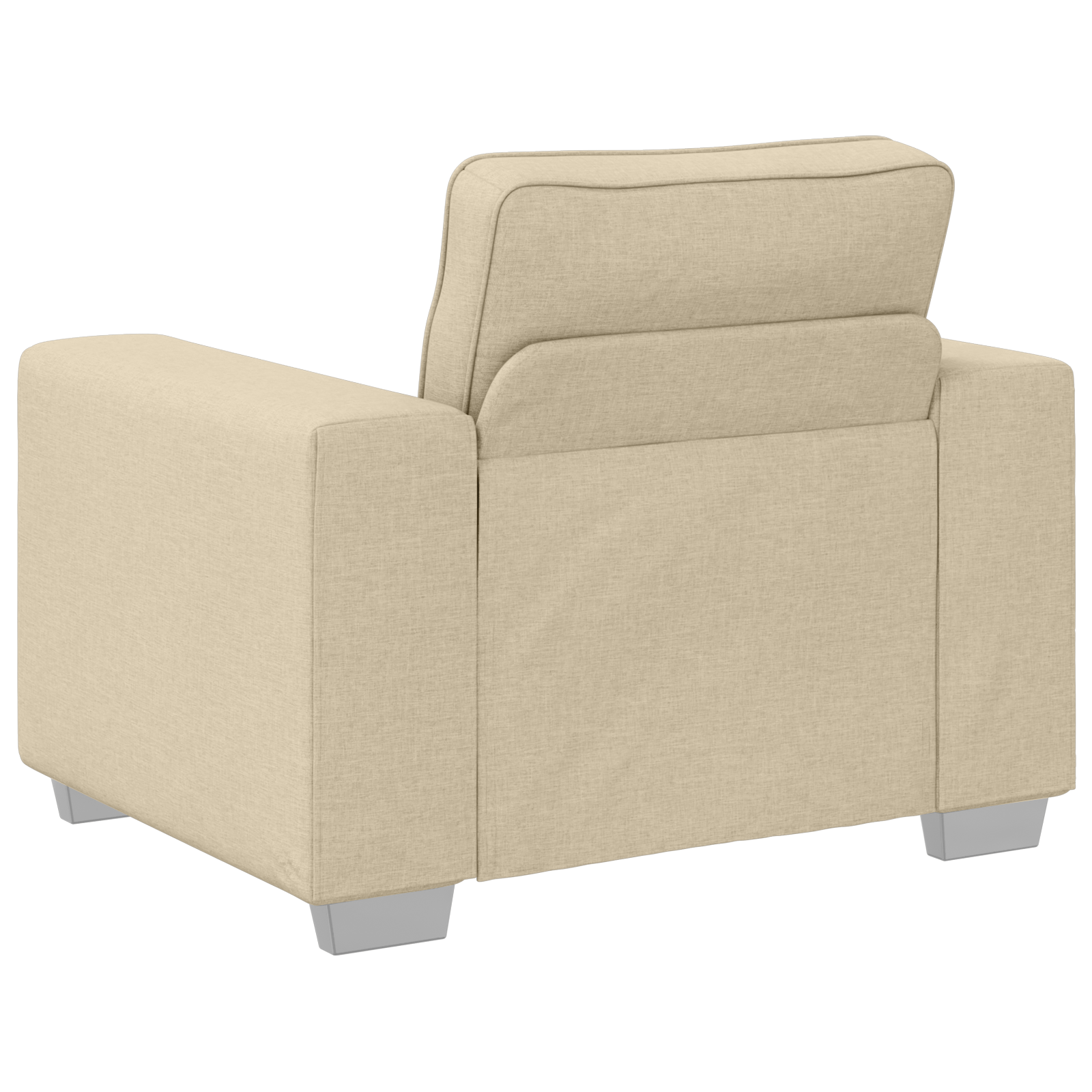 Fotoliu, crem, 59 cm, textil — imaginea 4