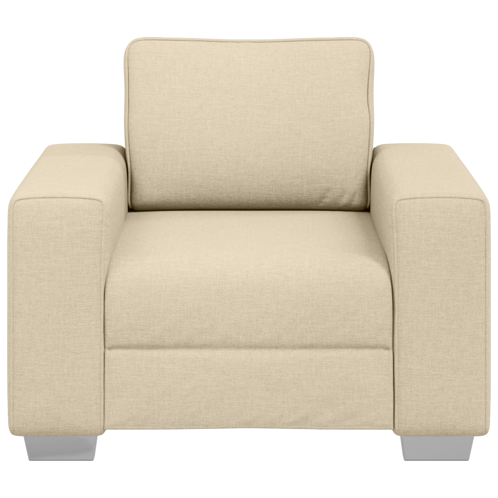 Fotoliu, crem, 59 cm, textil — imaginea 5