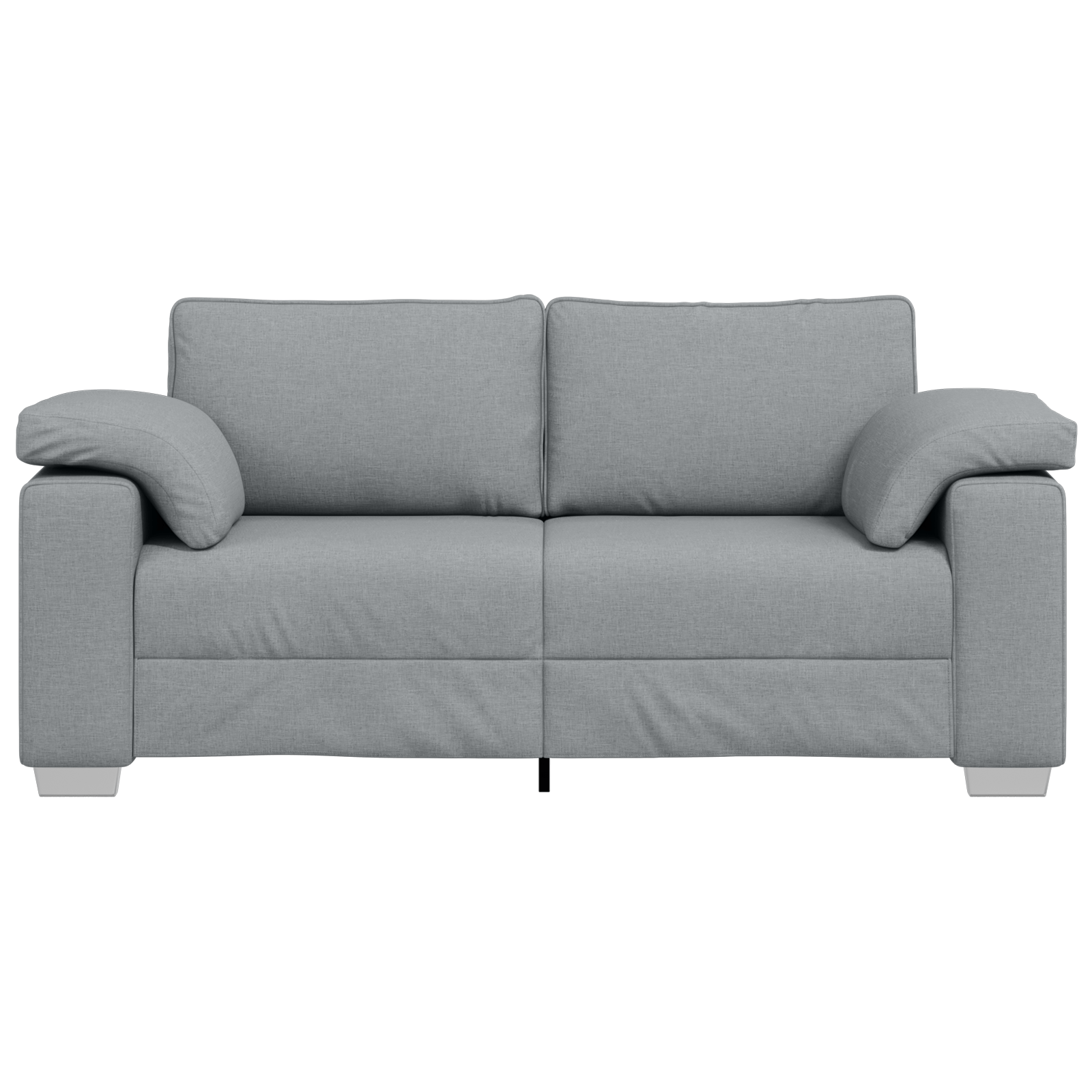Canapea dubla, gri deschis, 140 cm, textil — imaginea 4