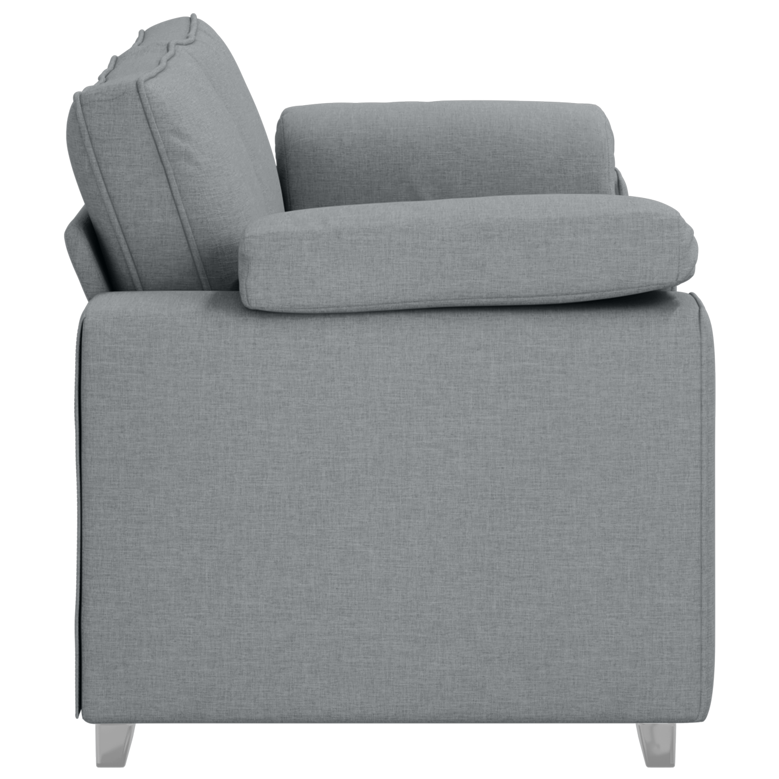 Canapea dubla, gri deschis, 140 cm, textil — imaginea 5