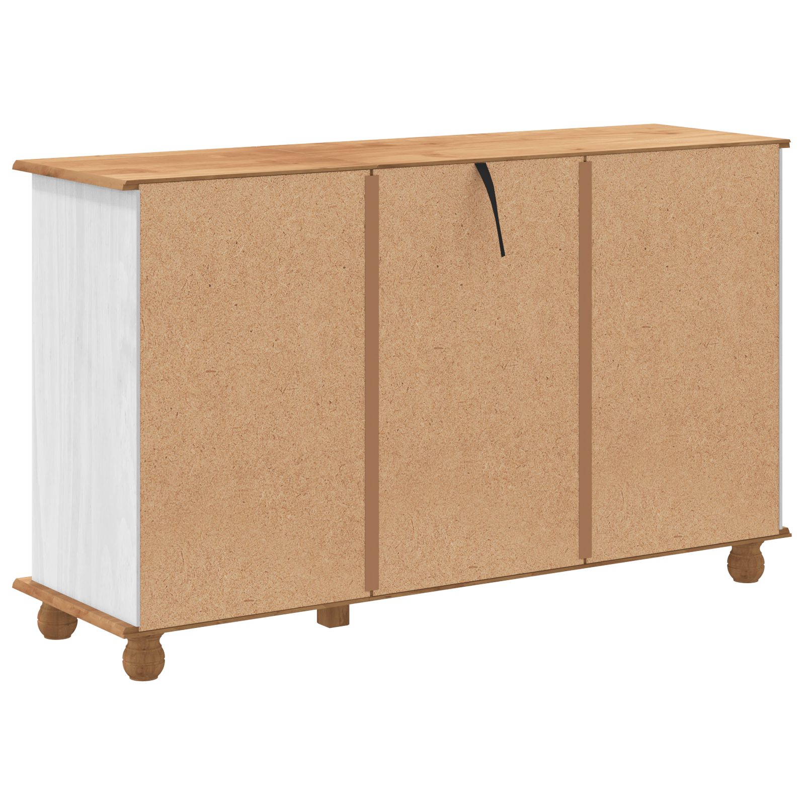 Comoda cu sertare "ASKIM" Alb 79x40x133.5 cm Lemn masiv Pin — imaginea 8