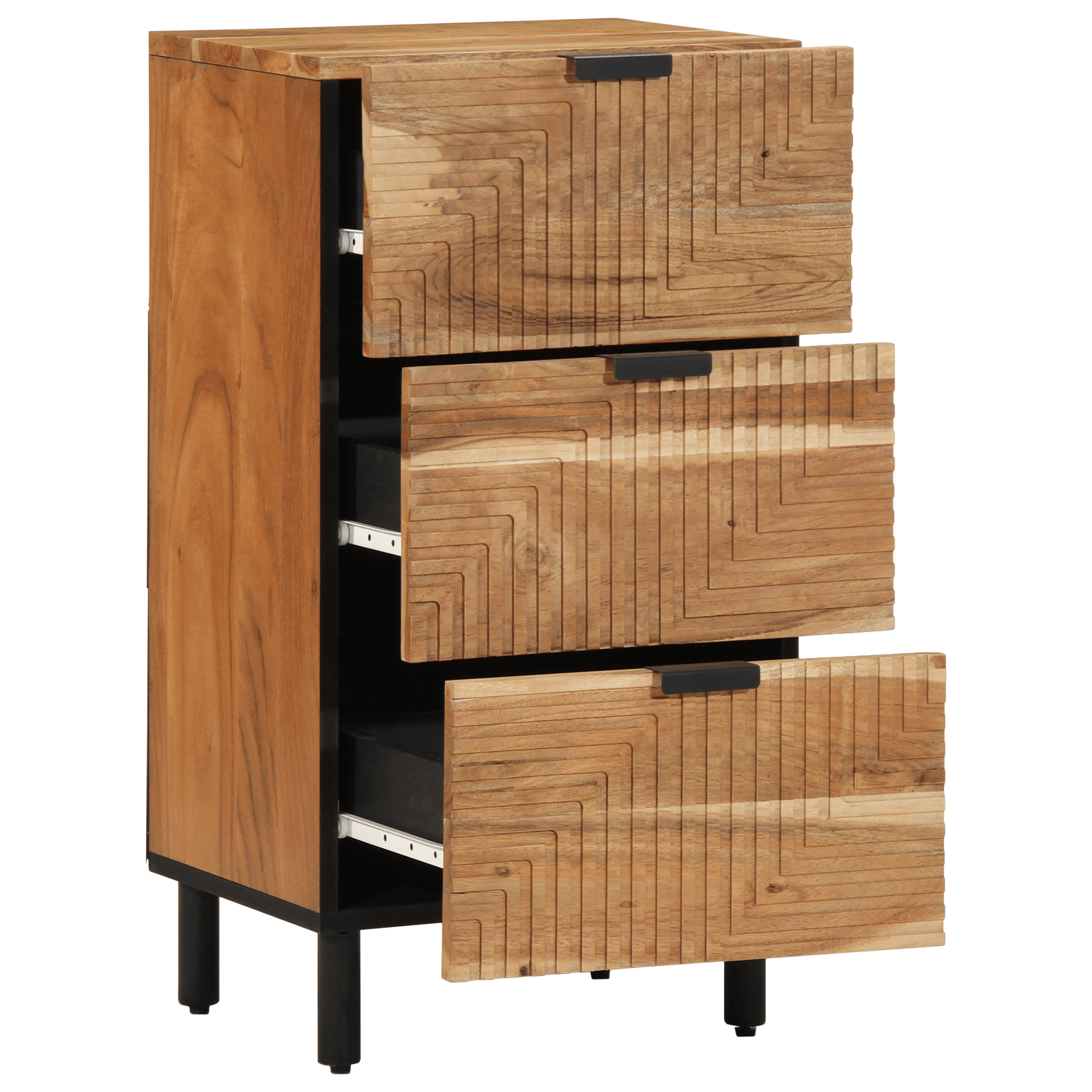Dulap, 40x33x75 cm, lemn masiv de acacia — imaginea 2