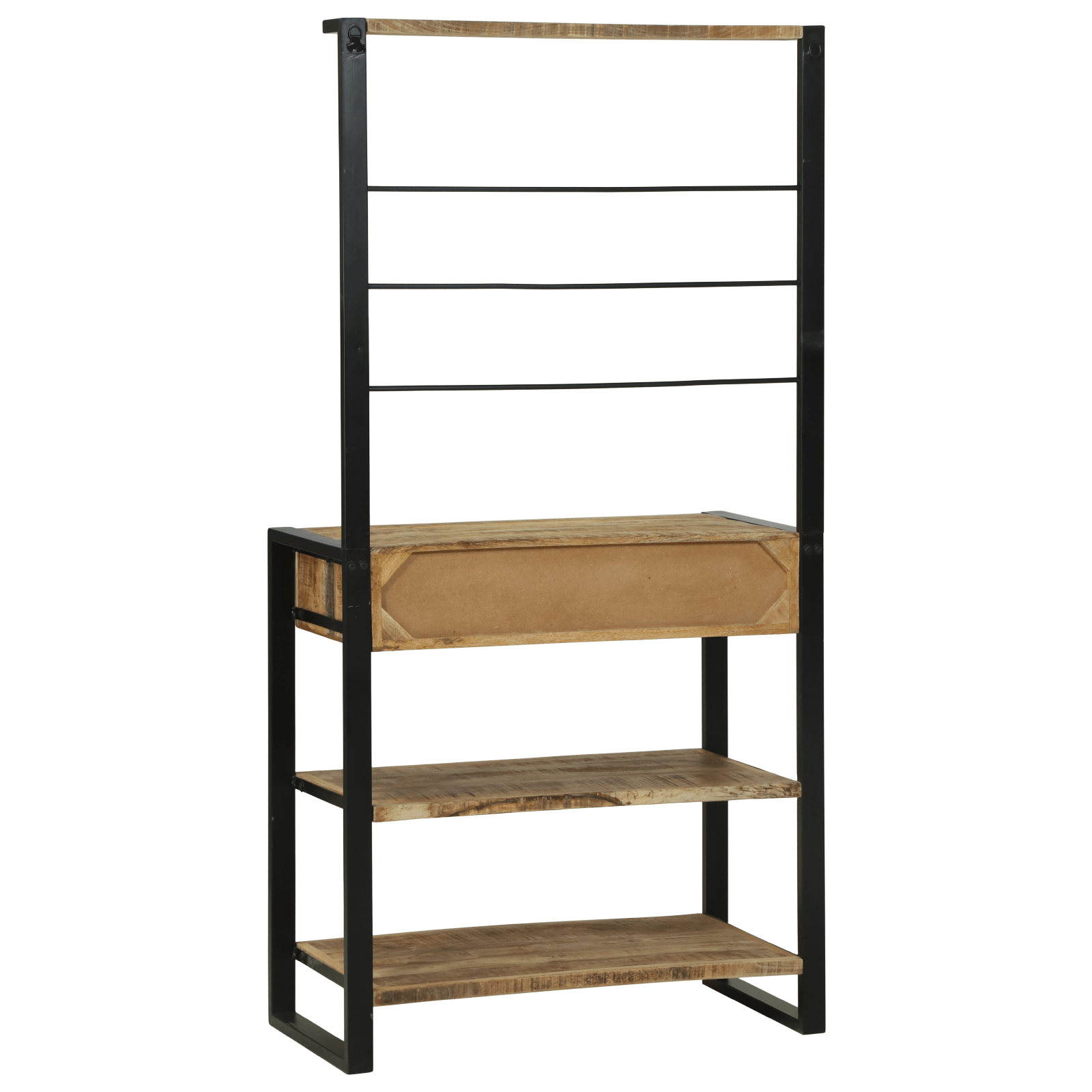 Raft de bucatarie 80x40x160 cm din lemn masiv de mango — imaginea 7