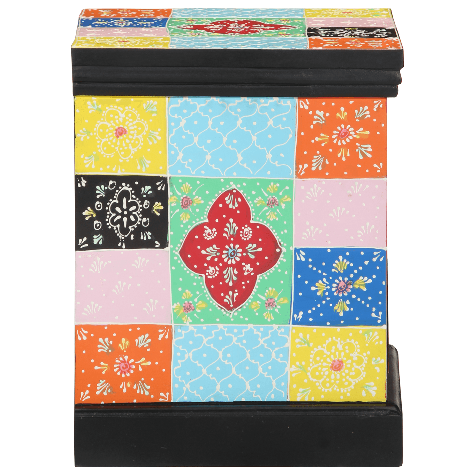 Noptiere, 2 buc., multicolor, 40x35x45 cm, lemn prelucrat — imaginea 5