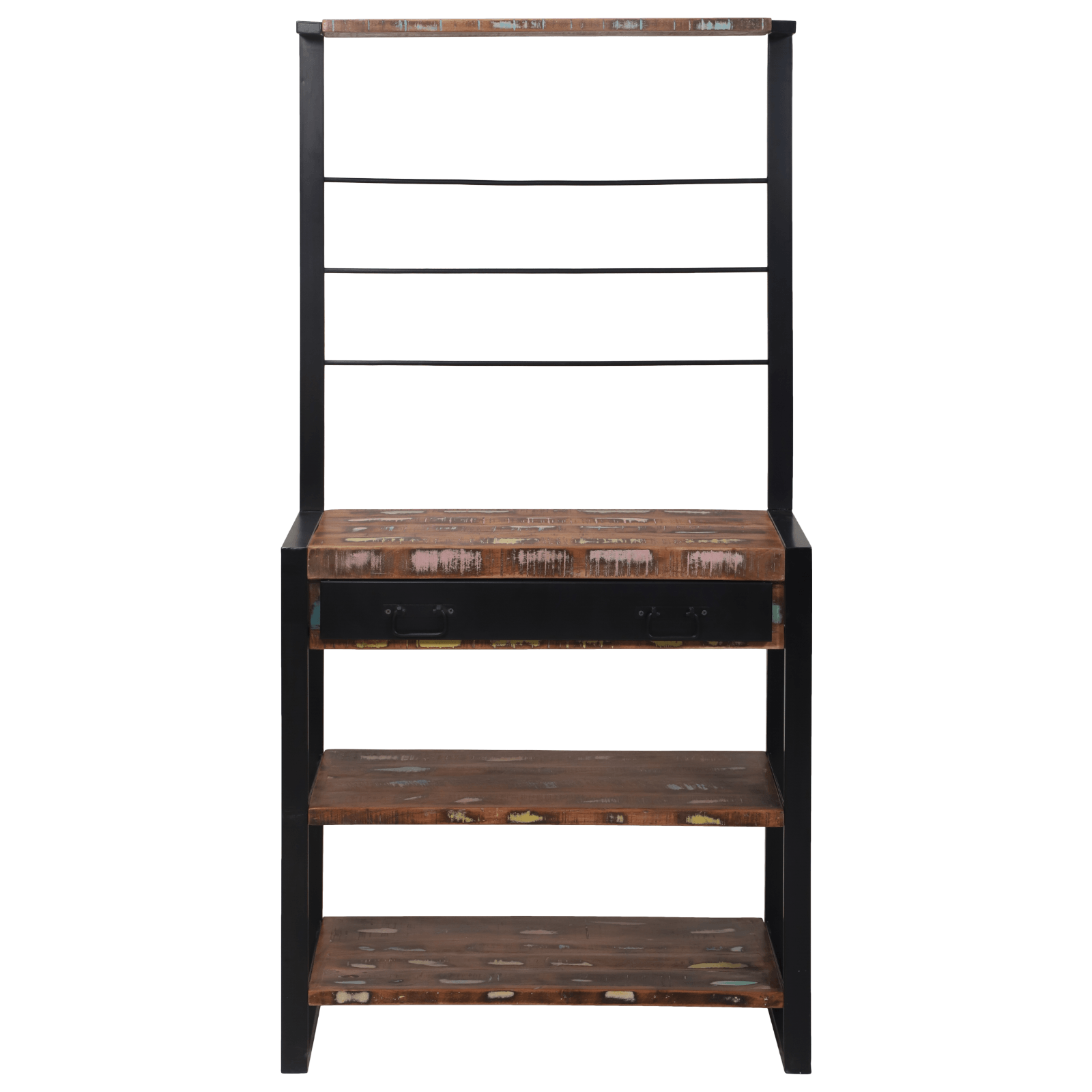 Raft de bucatarie Colorat 80x40x160 cm Lemn reciclabil — imaginea 5