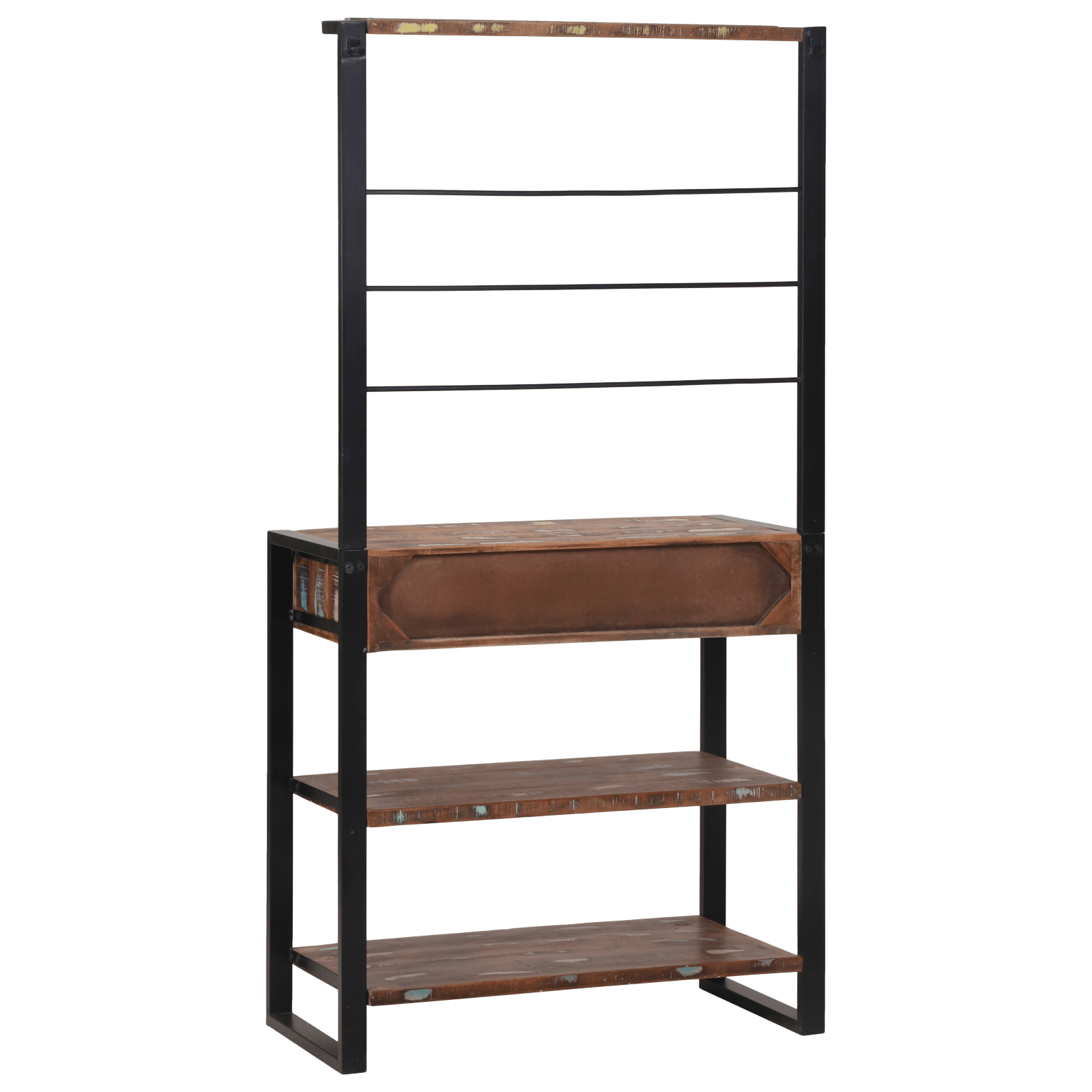 Raft de bucatarie Colorat 80x40x160 cm Lemn reciclabil — imaginea 7
