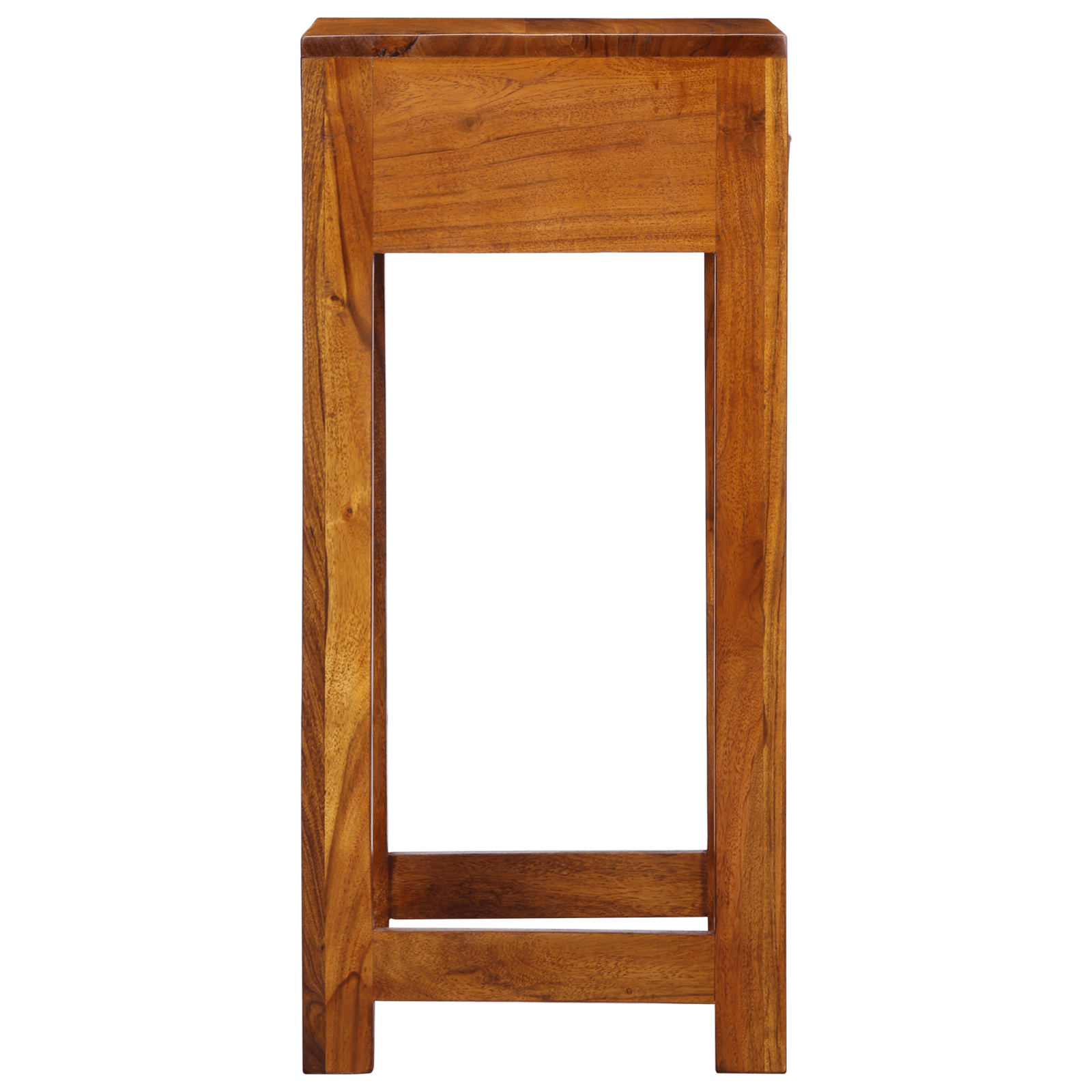 Masa laterala patrata, 35x35x75 cm, lemn masiv de acacia — imaginea 6