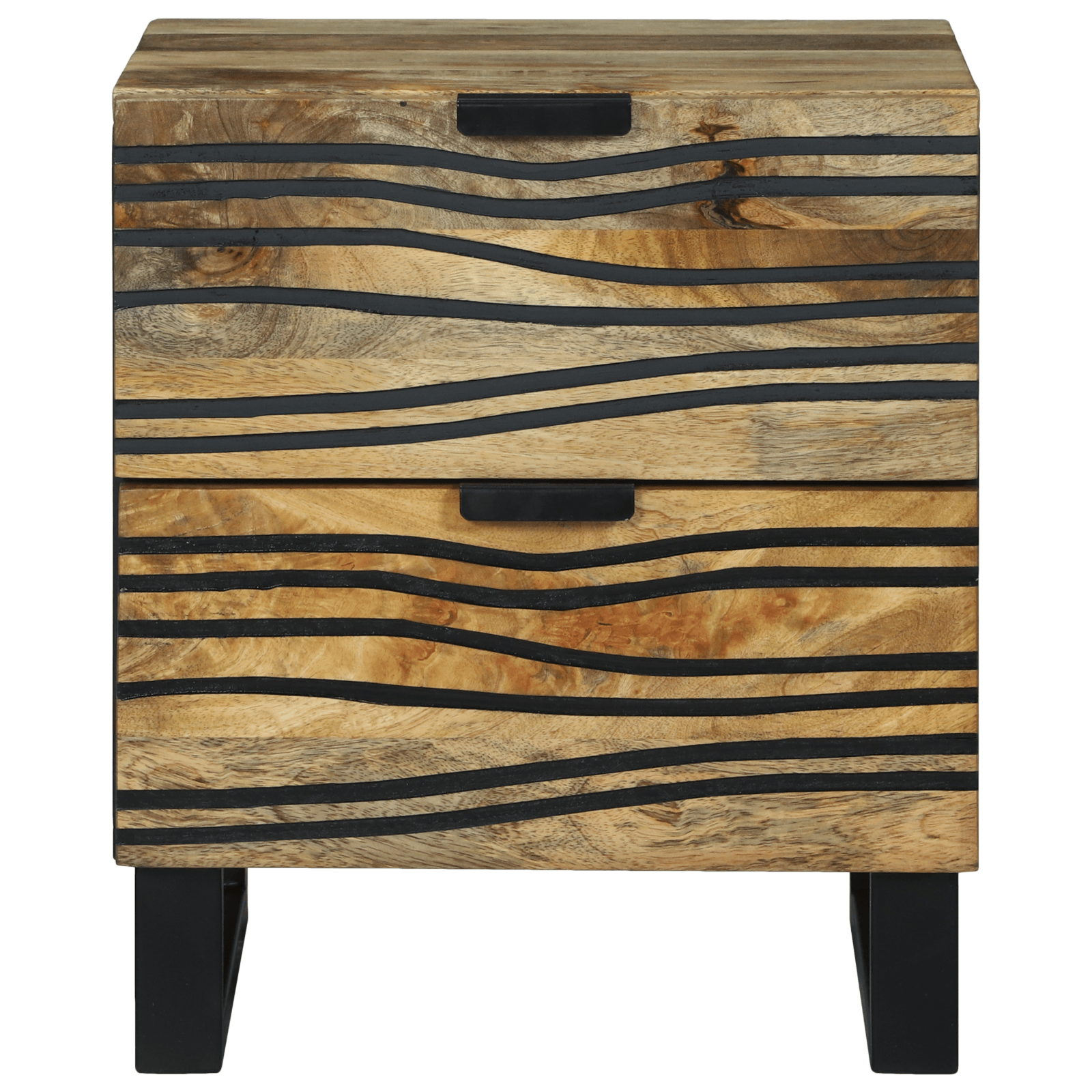 Cofere 2 buc 40x33.5x46 cm Lemn masiv de mango si lemn prelucrat — imaginea 4