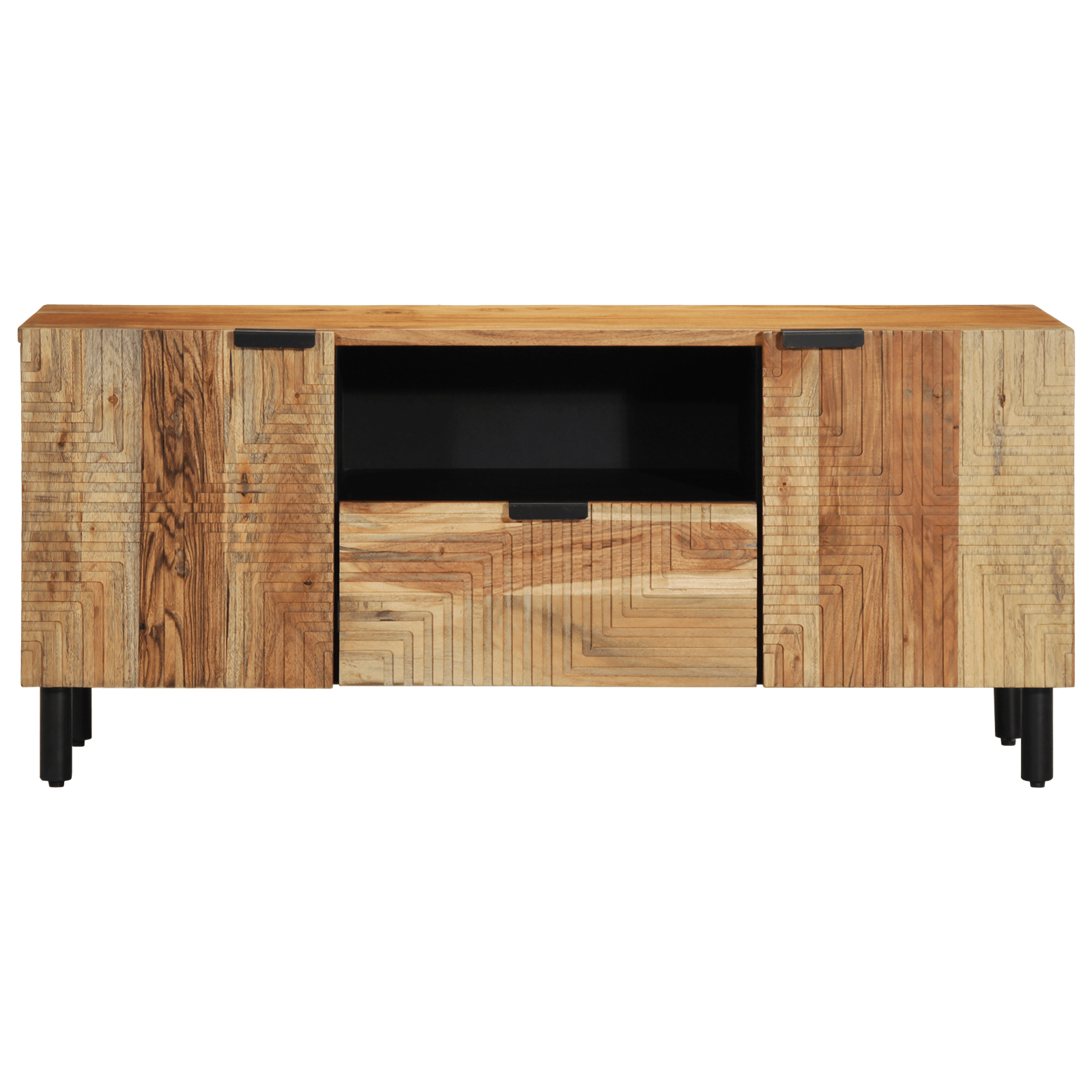 Dulap TV, 105x33,5x46 cm, lemn masiv acacia — imaginea 4