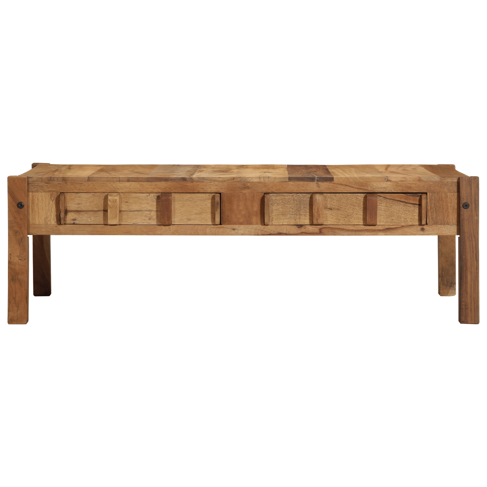Masa de cafea 110x55x35 cm Lemn masiv recuperat — imaginea 4