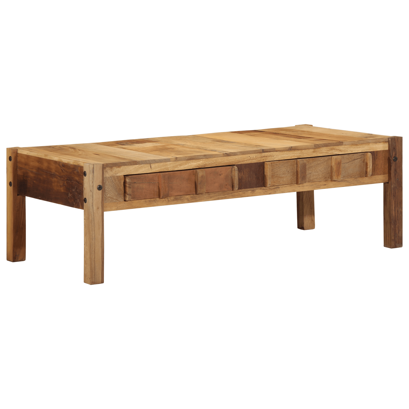 Masa de cafea 110x55x35 cm Lemn masiv recuperat — imaginea 8