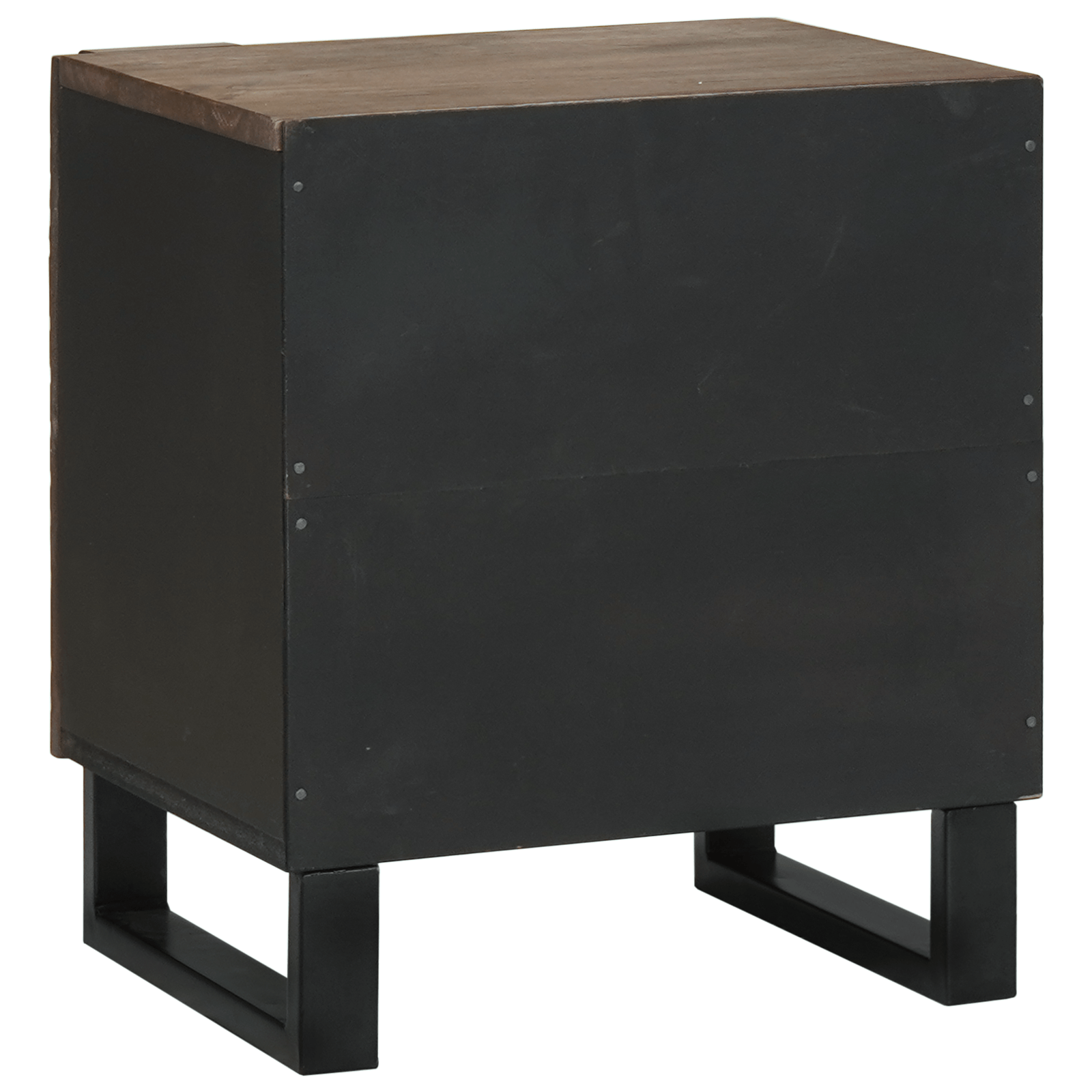 Cabinet de noptiera 40x33.5x46 cm Lemn masiv de nuc — imaginea 5