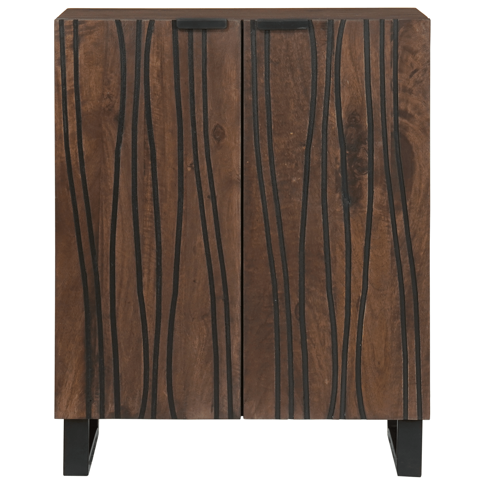 Sideboard 60x33.5x75 cm din lemn masiv de mango — imaginea 3