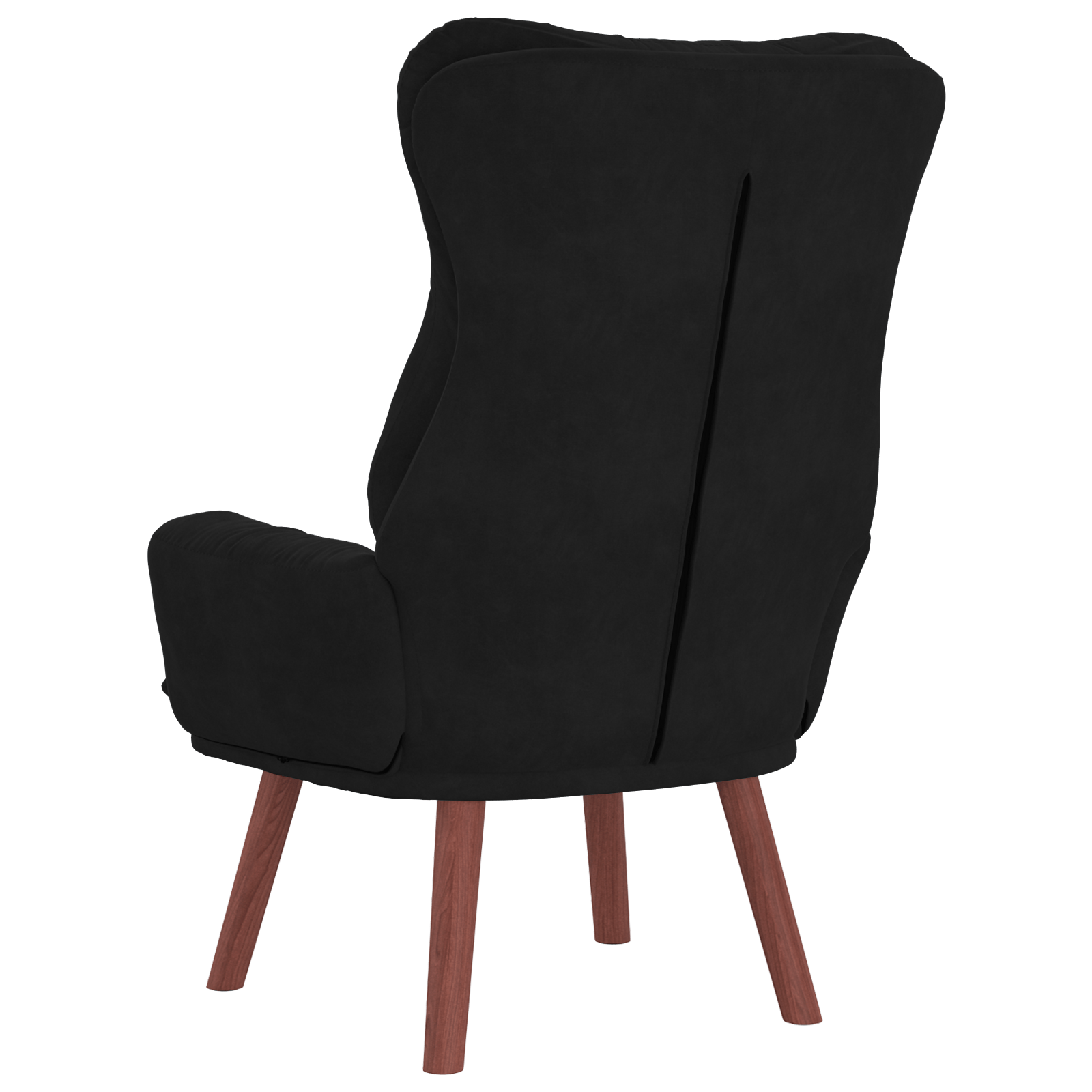 Fotoliu de Relaxare Catifea Neagra — imaginea 6