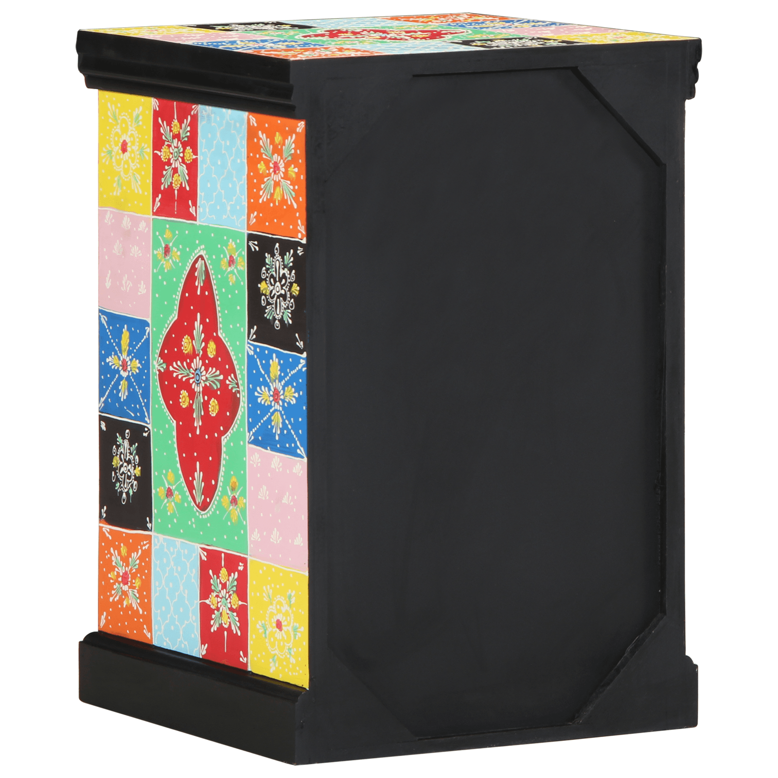 Dulap cu sertar, multicolor, 40x40x60 cm, lemn masiv mango — imaginea 4