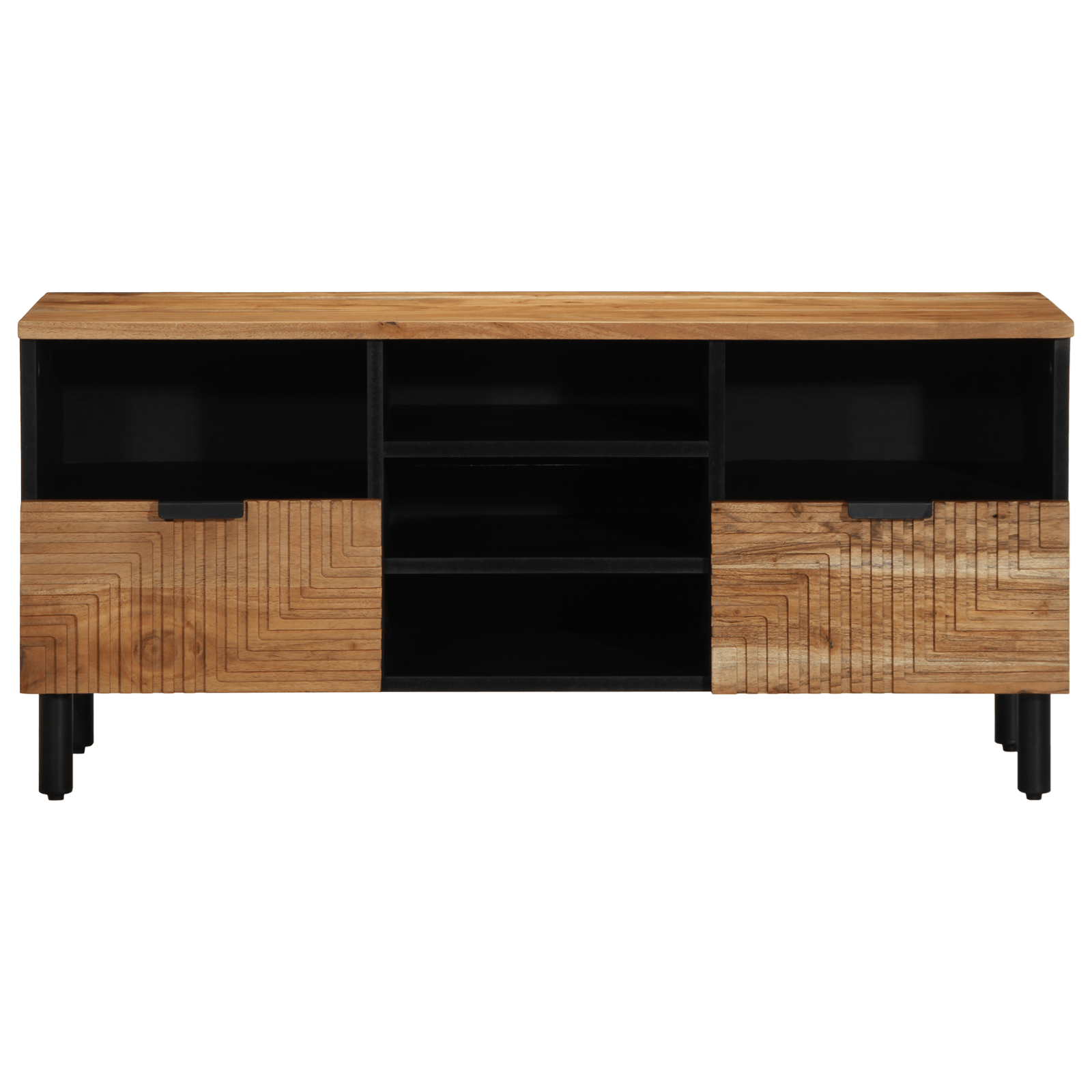 Dulap TV, 100x33,5x46 cm, lemn masiv acacia — imaginea 4