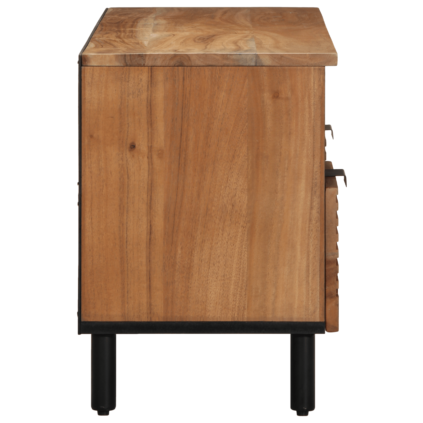 Dulap TV, 100x33,5x46 cm, lemn masiv acacia — imaginea 5