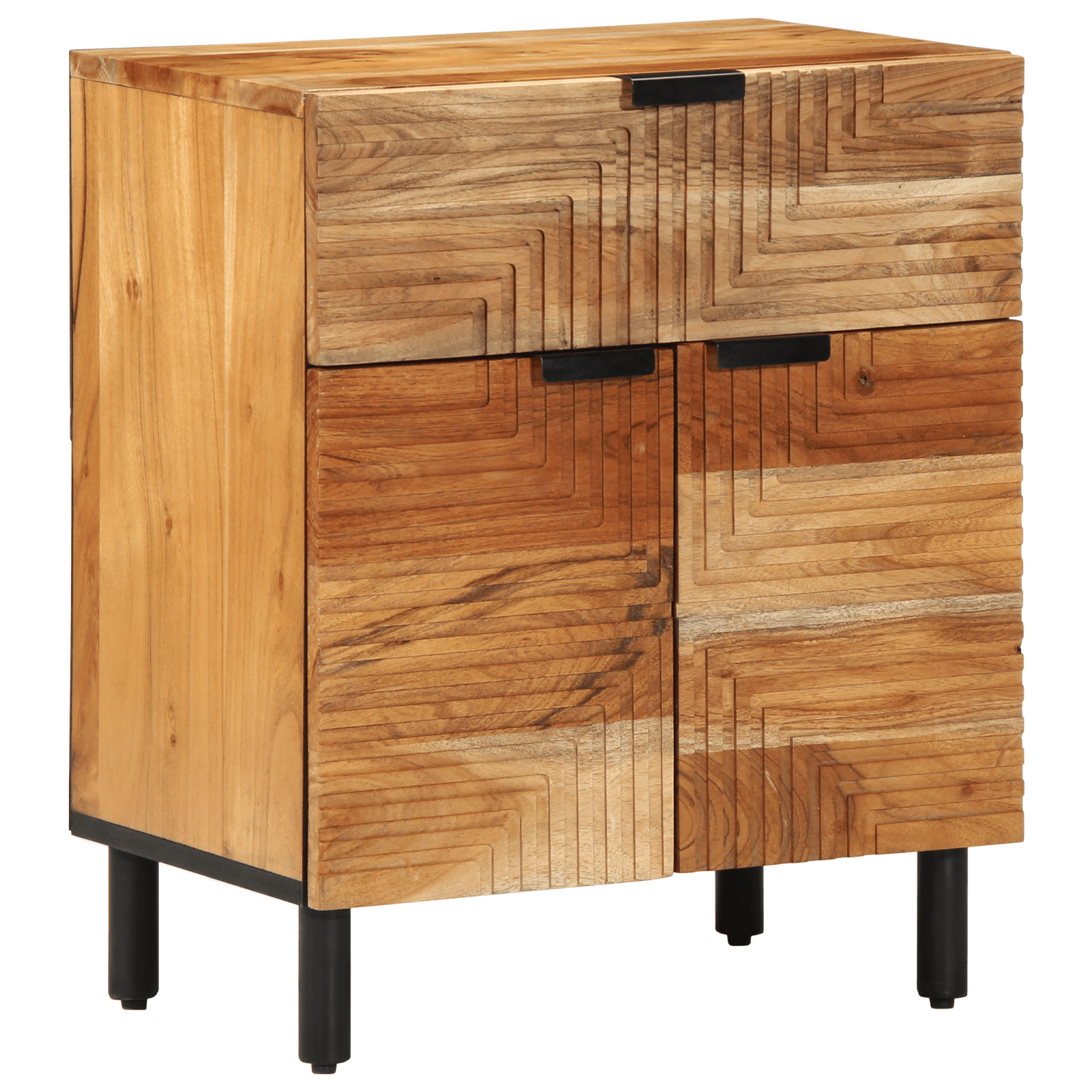 Noptiera, 50x33x60 cm, lemn masiv de acacia — imaginea 2
