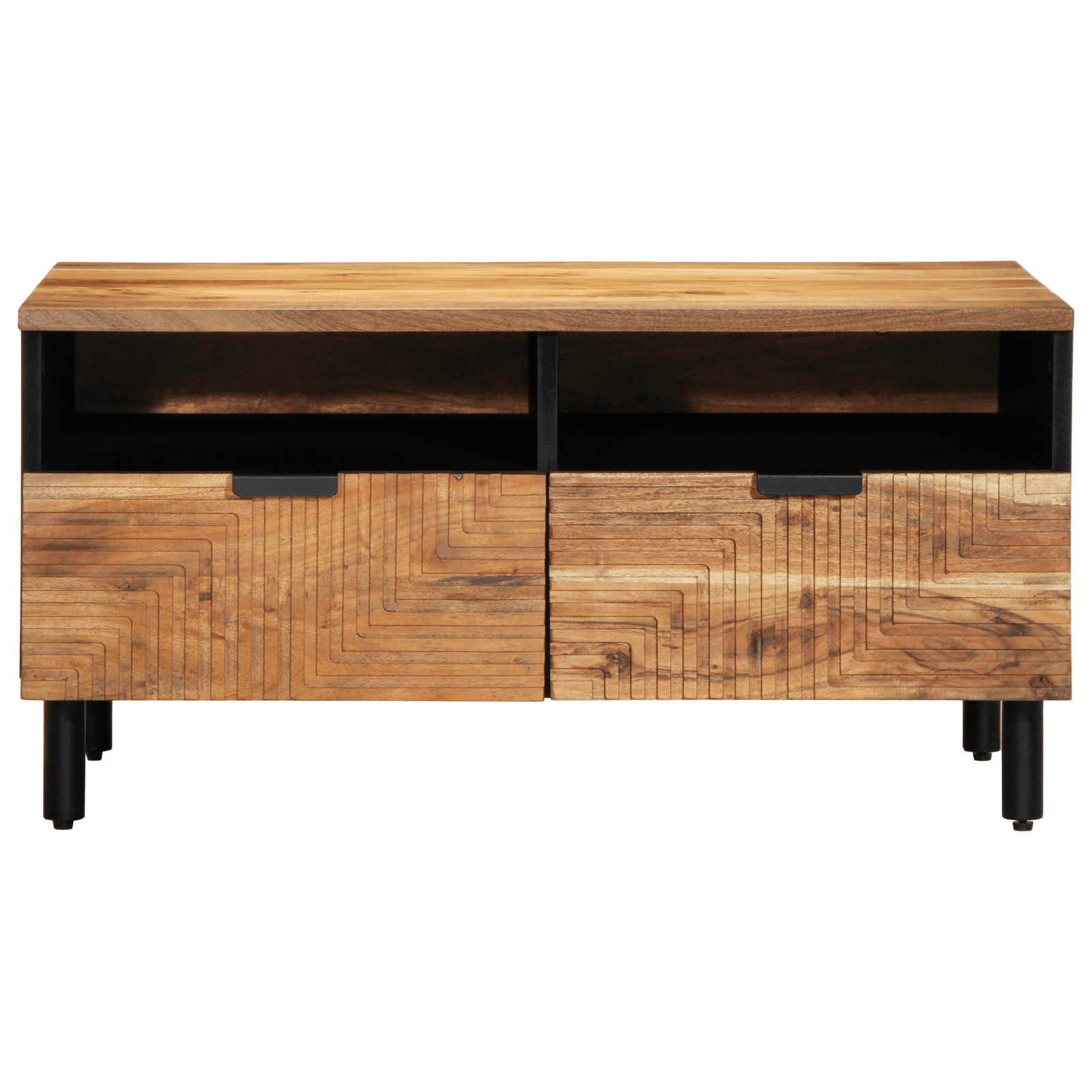 Masa de cafea, 80x54x40 cm, lemn masiv acacia — imaginea 4