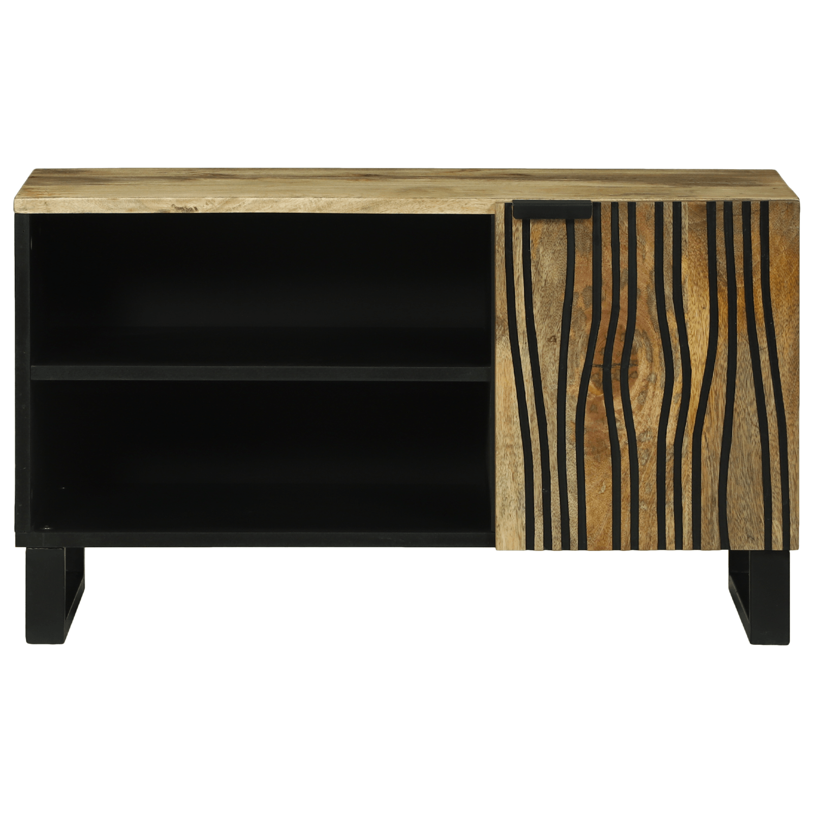 Cabinet TV 80x31.5x46 cm Lemn masiv de mango si lemn aglomerat — imaginea 3