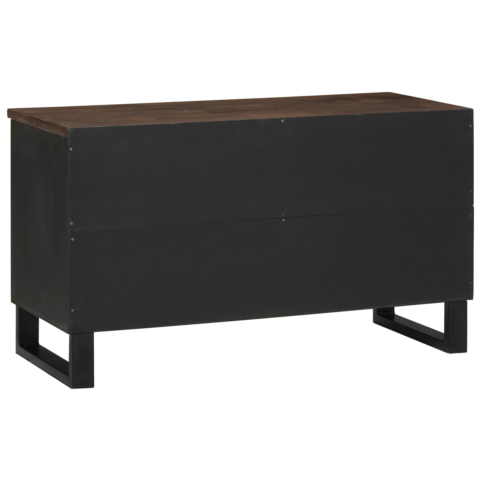 Cabinet TV 80x33.5x46 cm Lemn Masiv din Nuc si Lemn Stratificat — imaginea 5