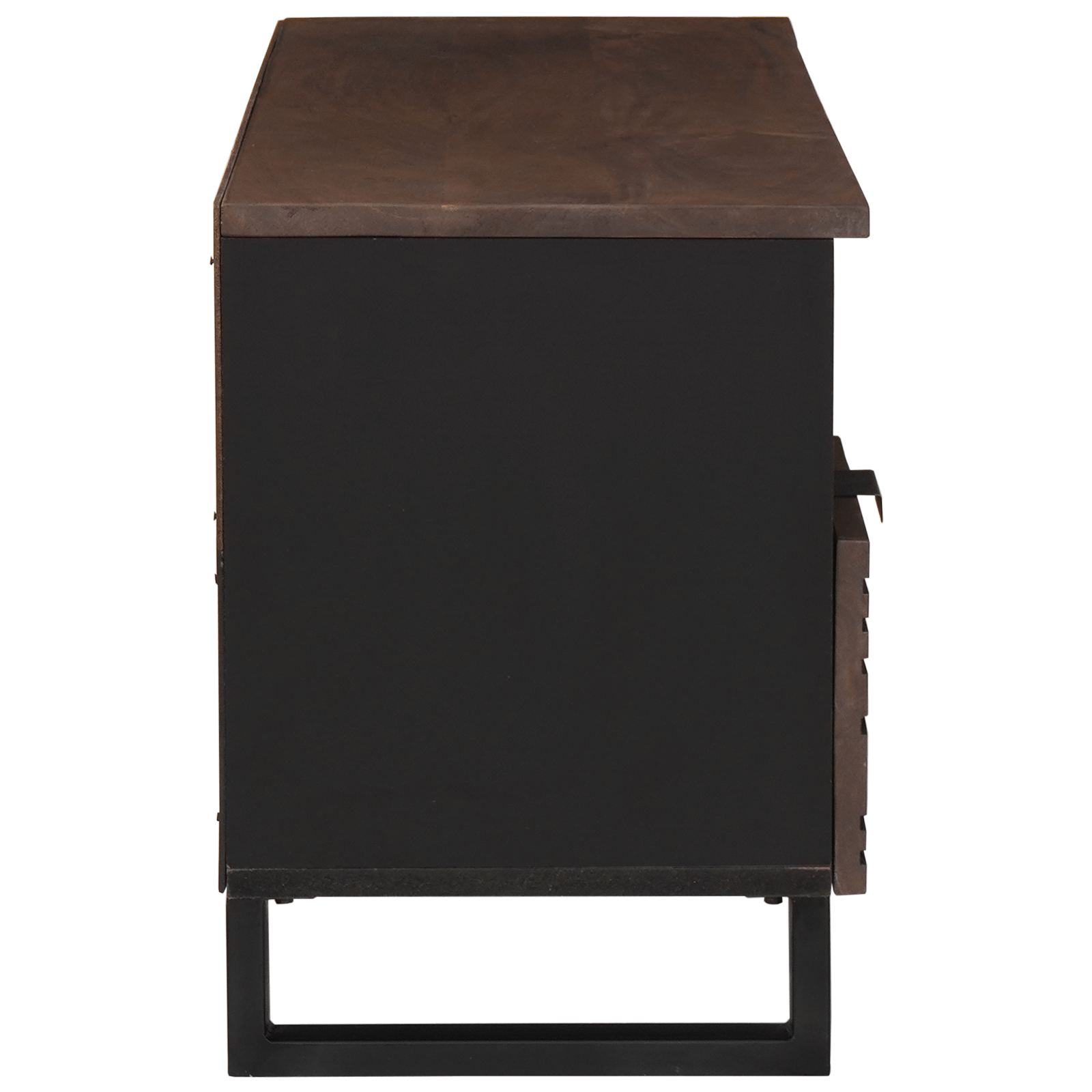 Cabinet TV 100x33.5x46 cm Lemn Solid Mangou si Lemn Prelucrat — imaginea 4