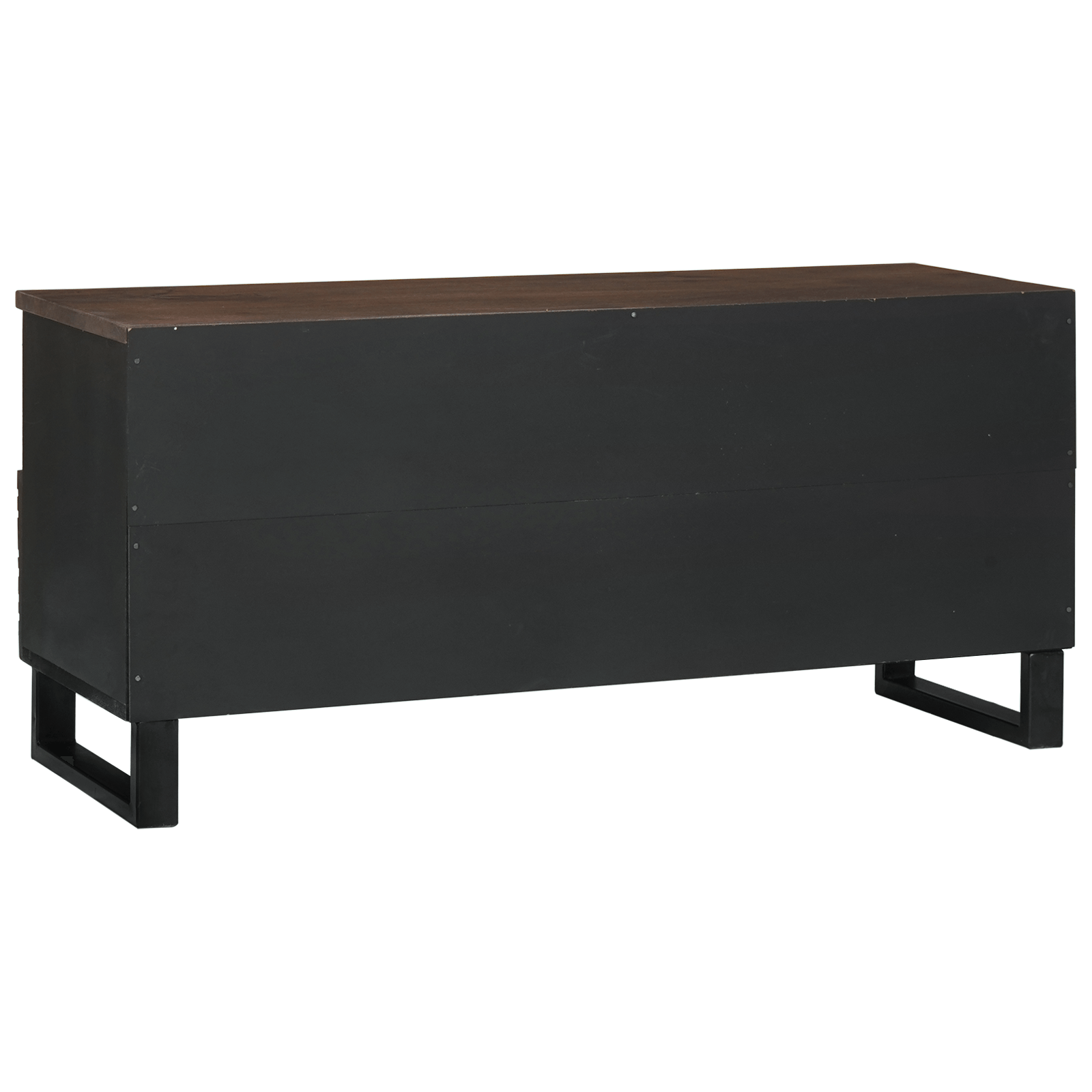 Cabinet TV 100x33.5x46 cm Lemn Solid Mangou si Lemn Prelucrat — imaginea 5