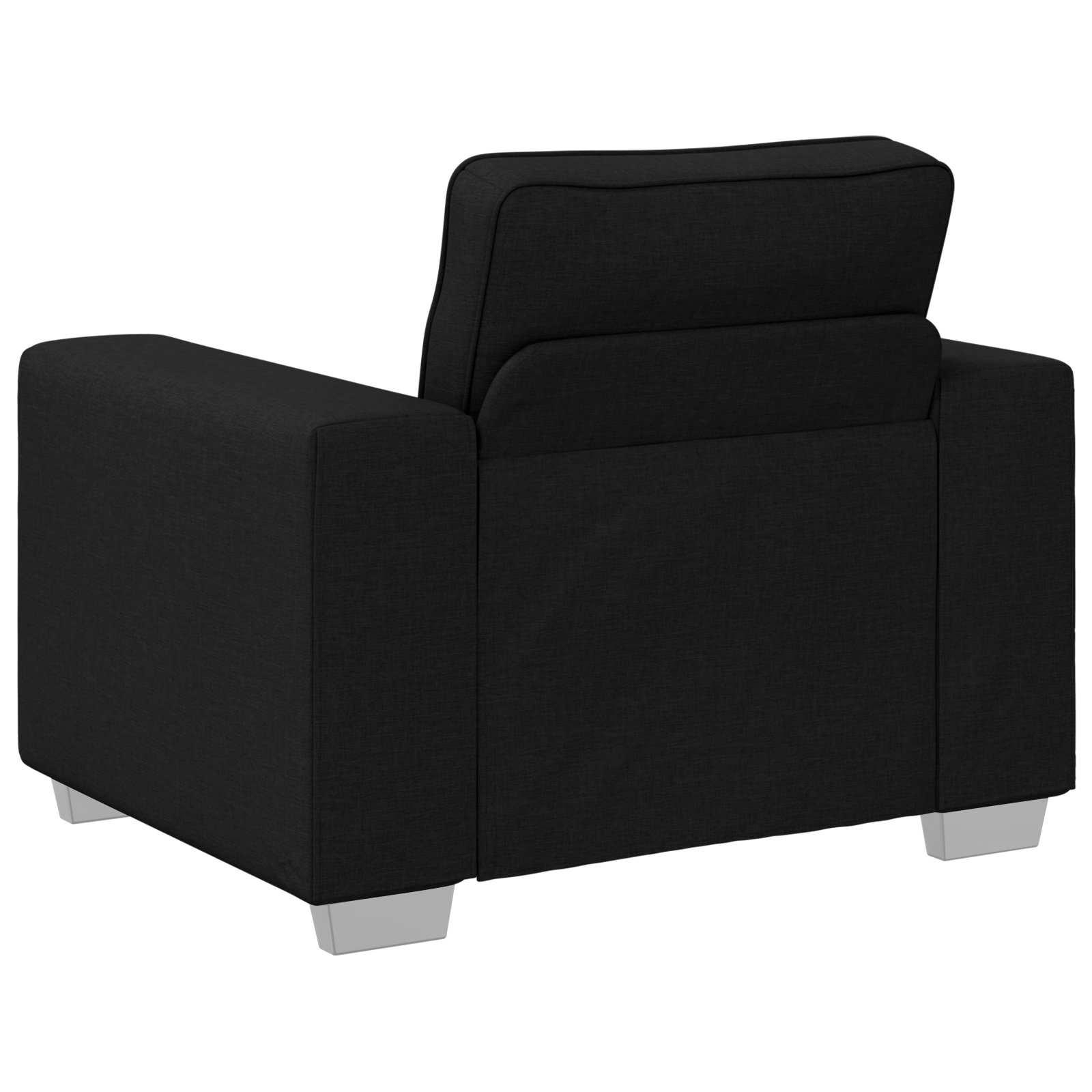 Fotoliu, negru, 59 cm, textil — imaginea 4
