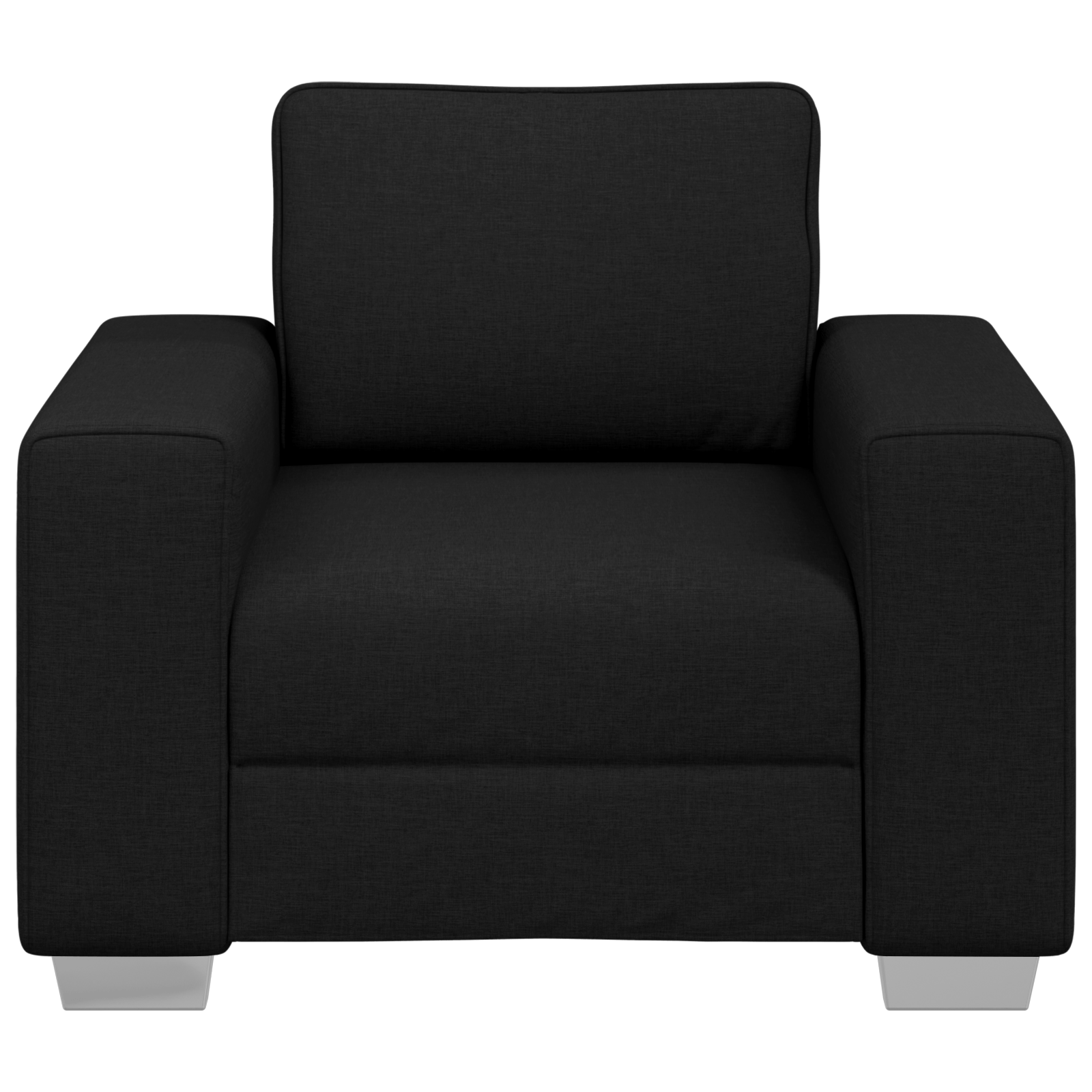 Fotoliu, negru, 59 cm, textil — imaginea 5