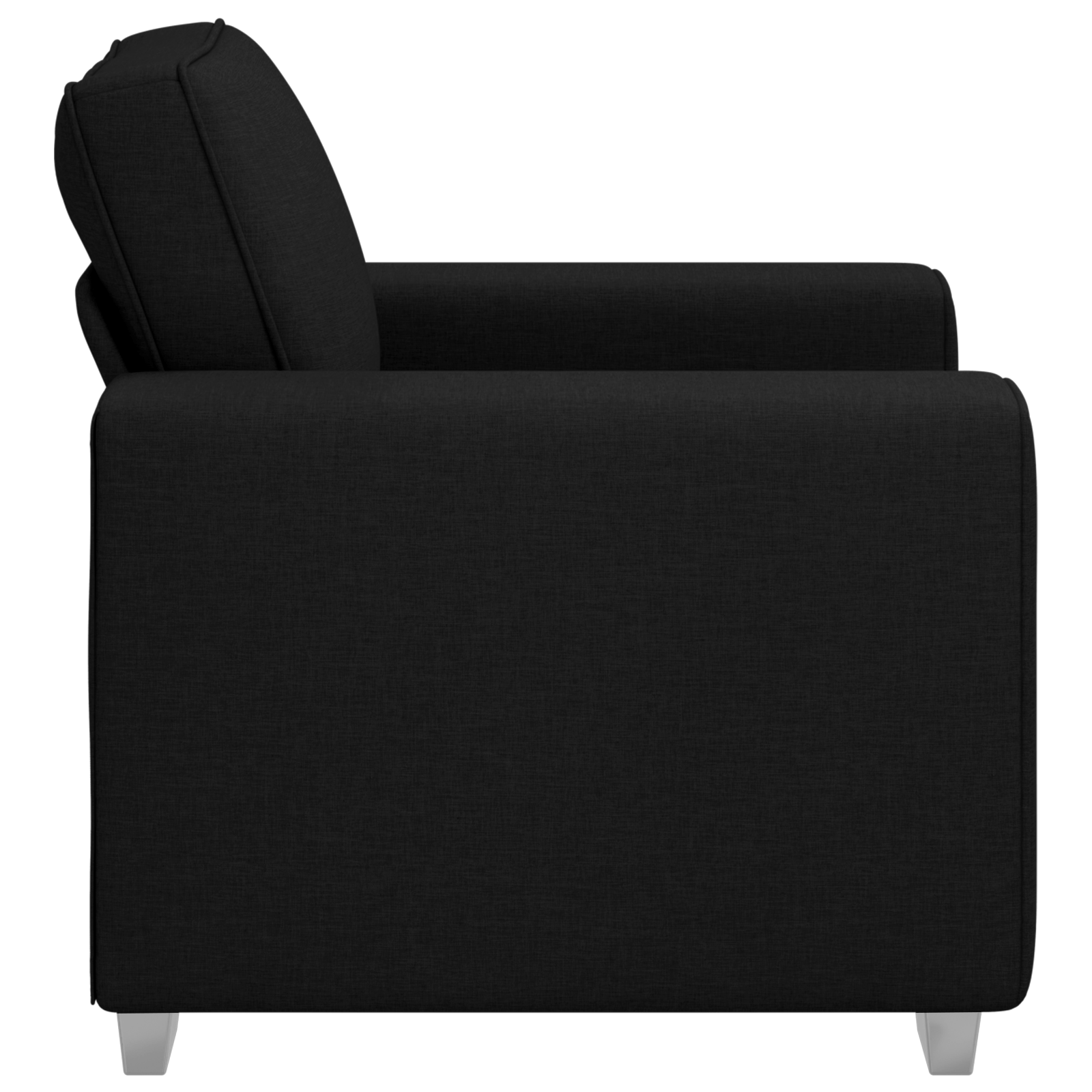 Fotoliu, negru, 59 cm, textil — imaginea 6