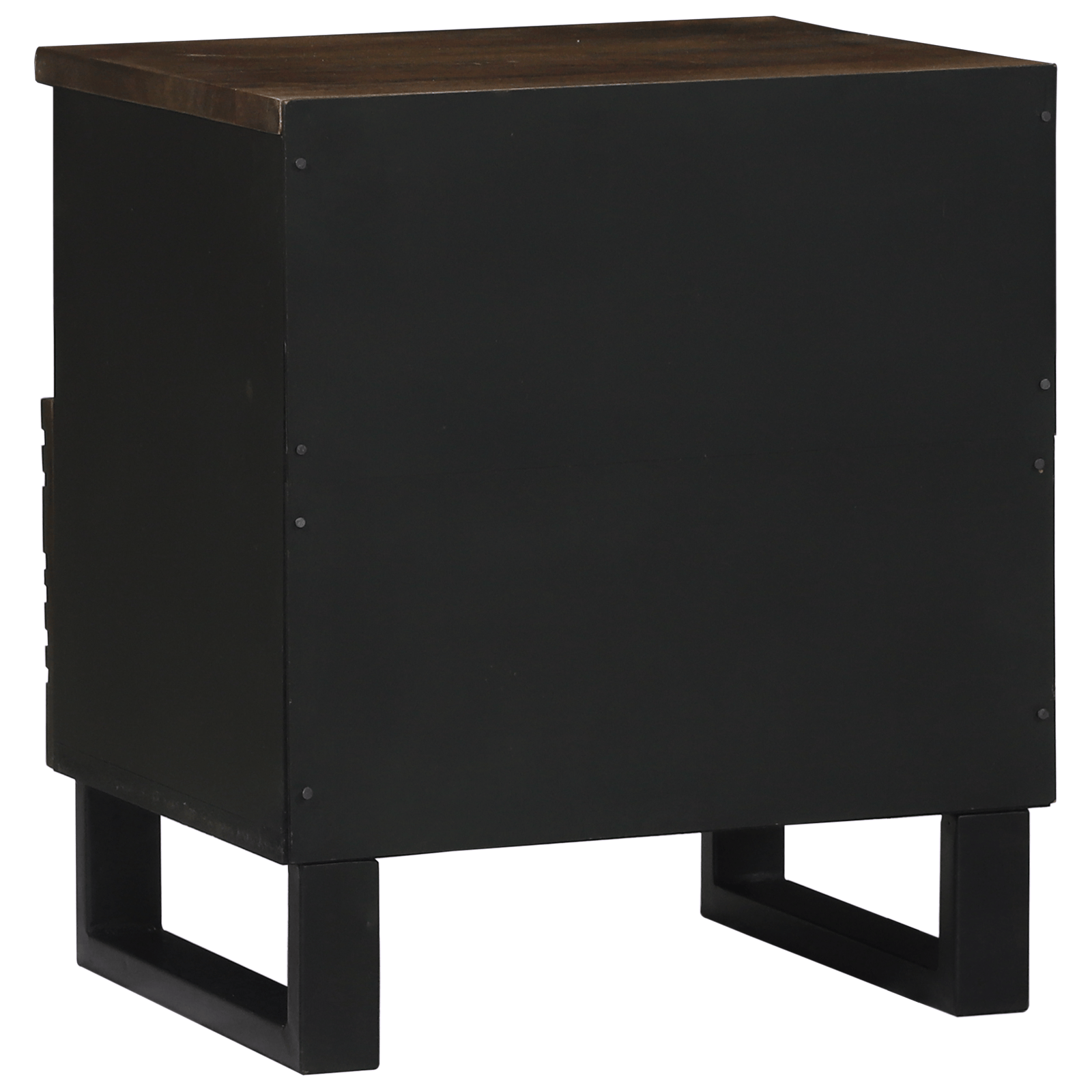 Noptiera 40x33x46 cm Lemn masiv de nuc — imaginea 5