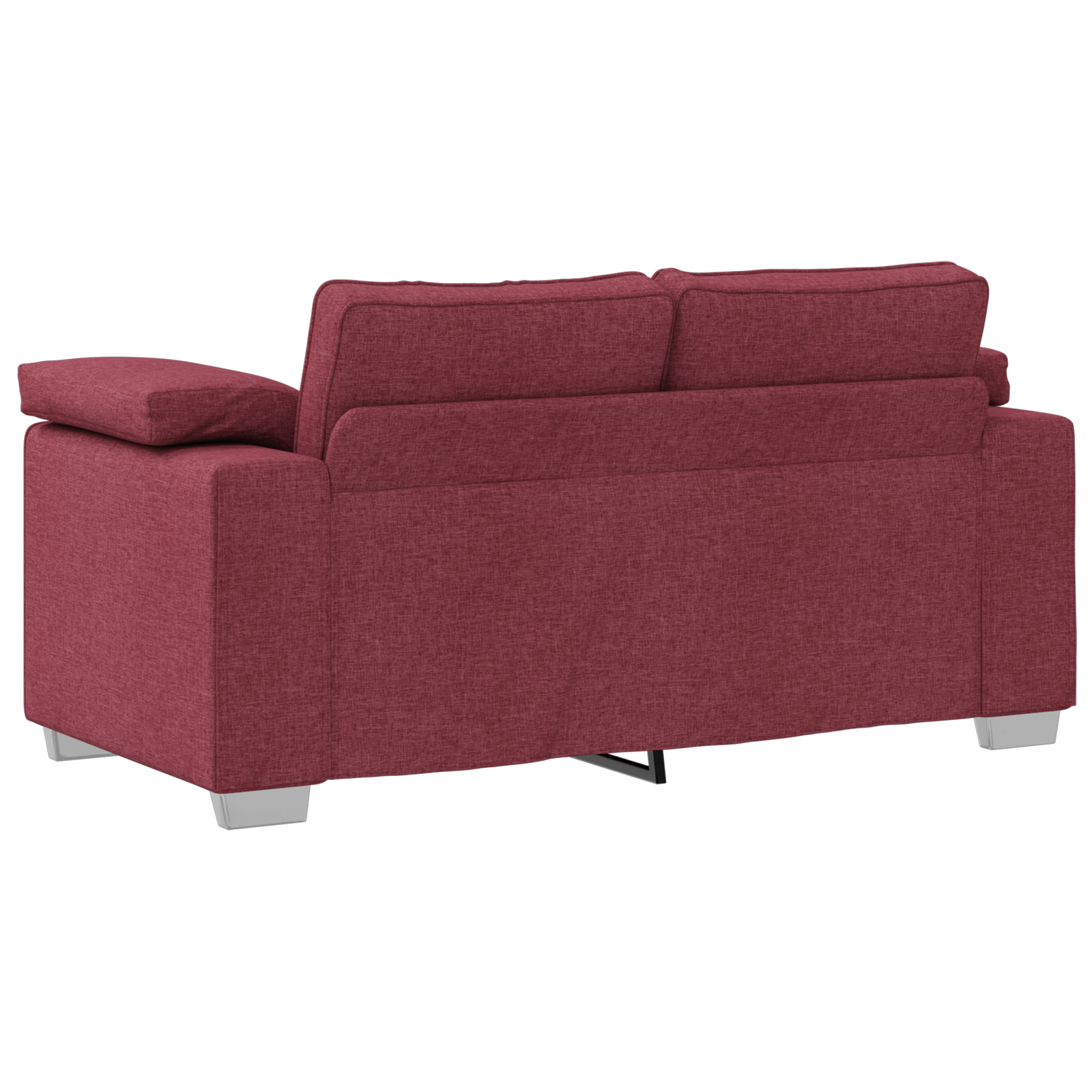 Canapea dubla, bordo, 120 cm, textil — imaginea 4
