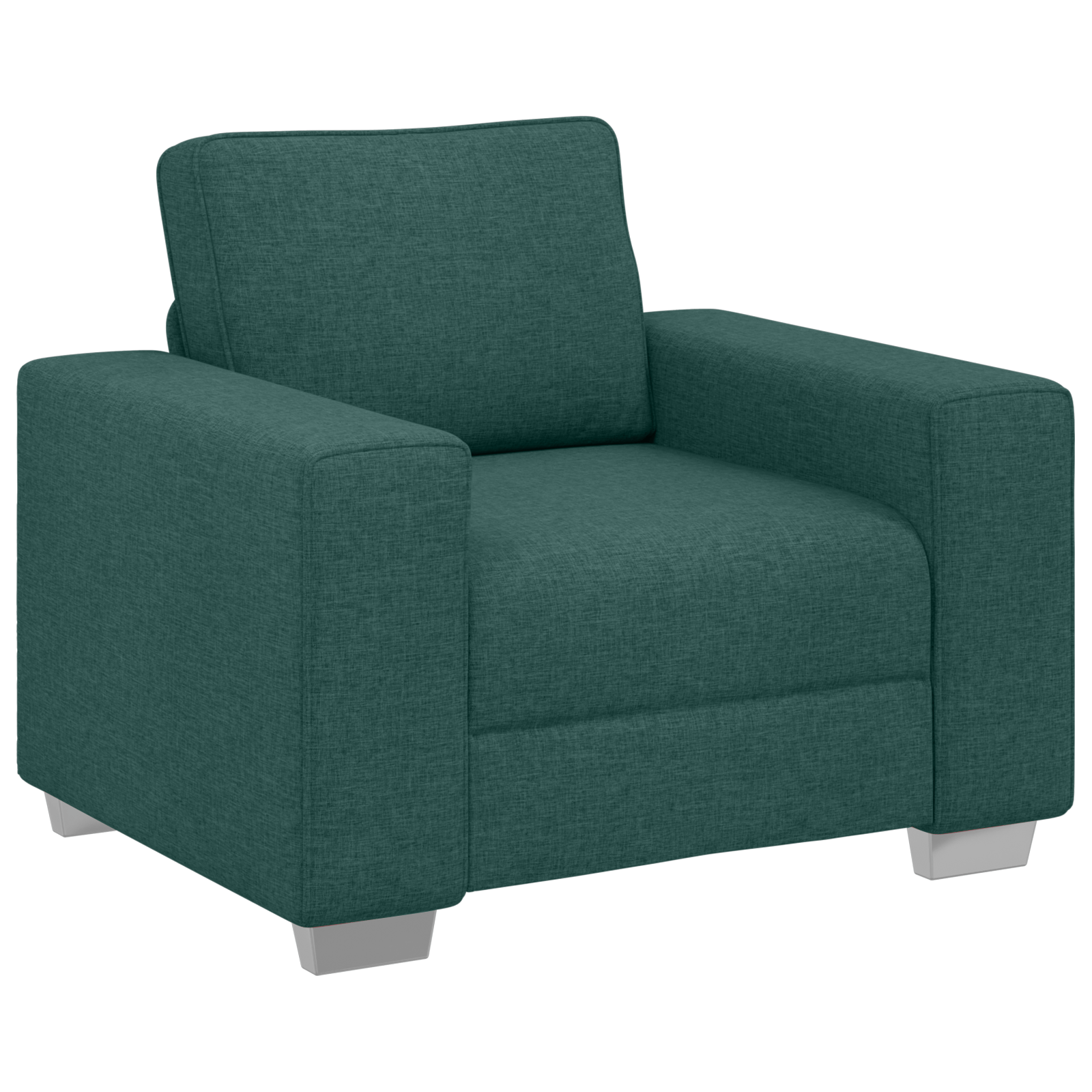 Fotoliu, verde inchis, 59 cm, textil — imaginea 2