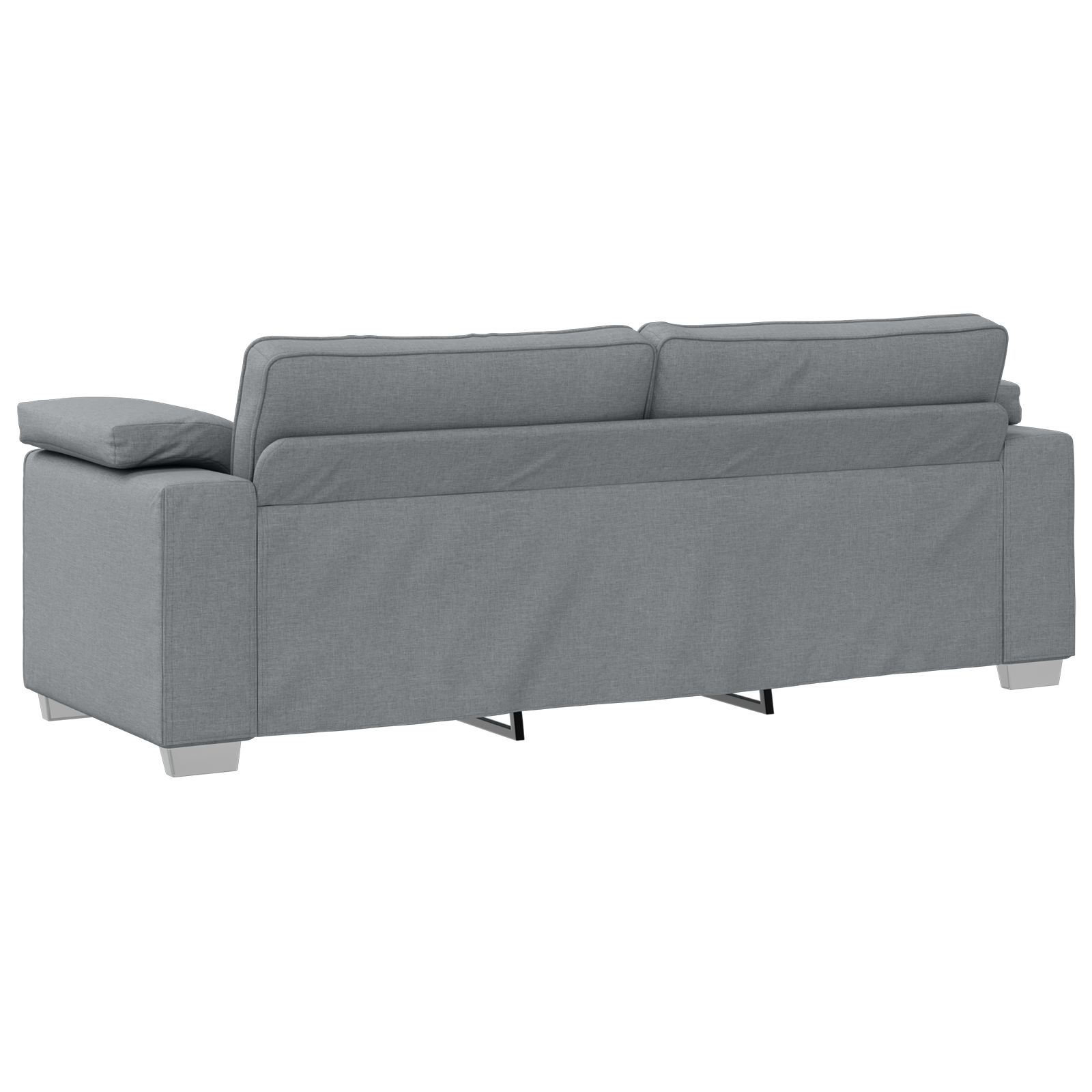 Canapea de 3 persoane, gri deschis, 178 cm, textil — imaginea 4