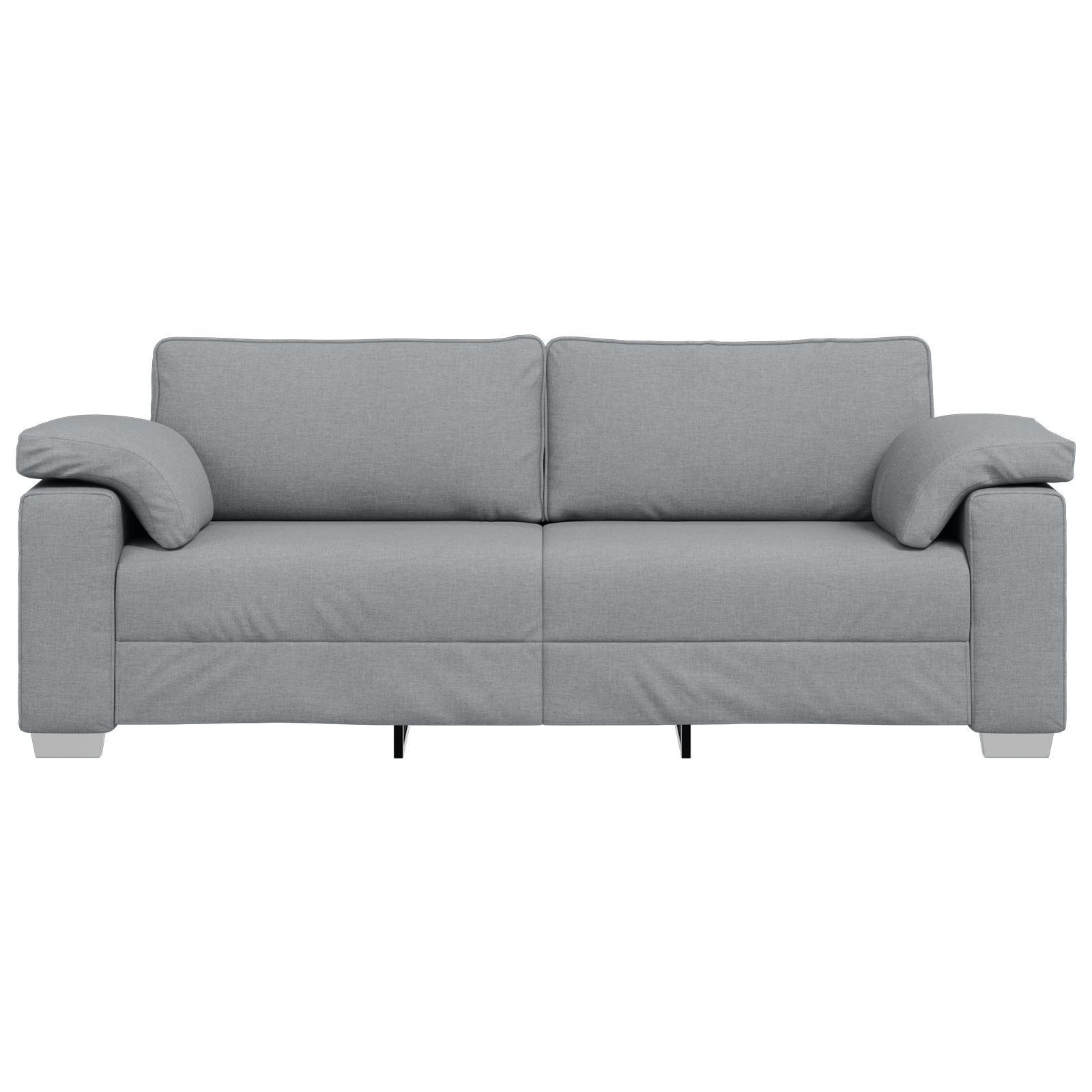 Canapea de 3 persoane, gri deschis, 178 cm, textil — imaginea 5