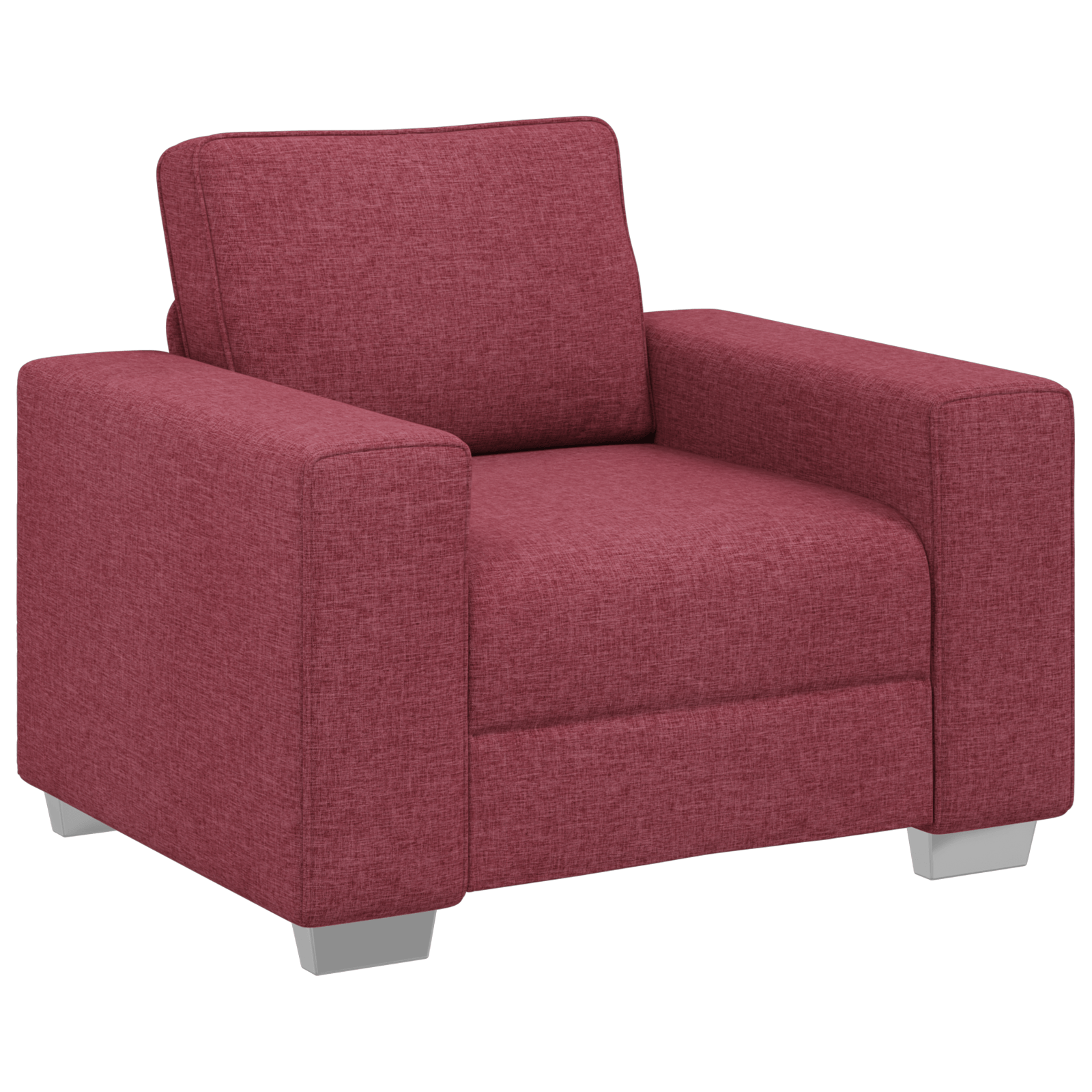 Fotoliu, bordo, 59 cm, textil — imaginea 2