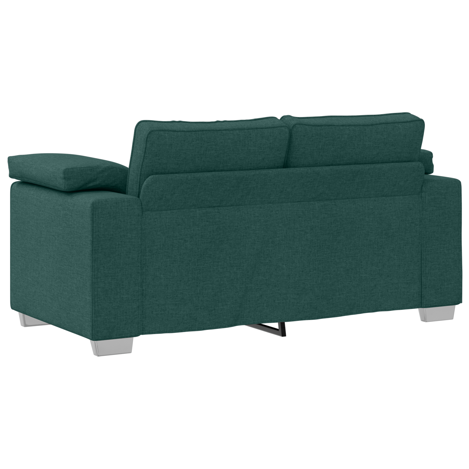Canapea dubla, verde inchis, 120 cm, textil — imaginea 4