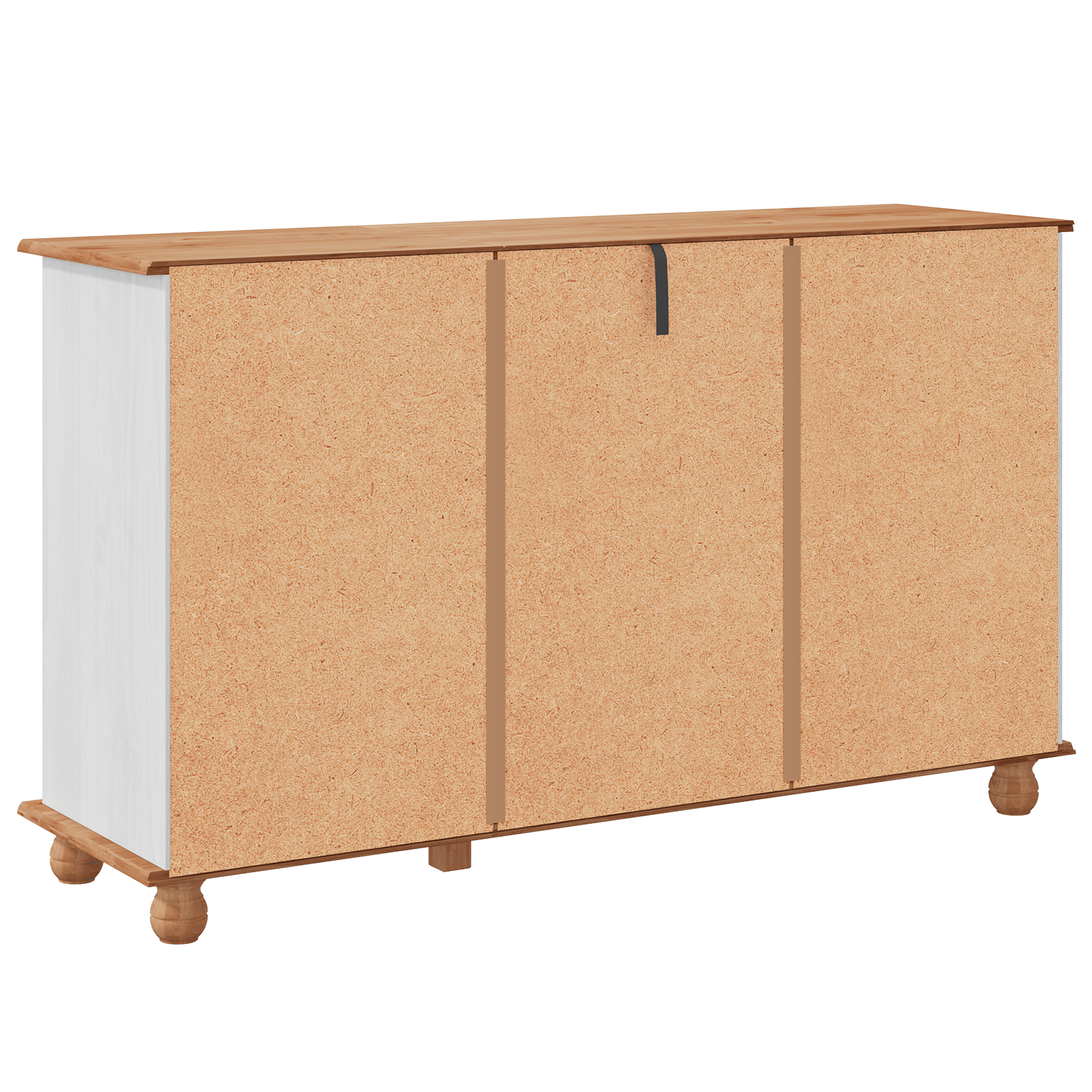 Sideboard 'ASKIM'Alb 133.5x40x79 cm Lemn Solid de Pin — imaginea 8