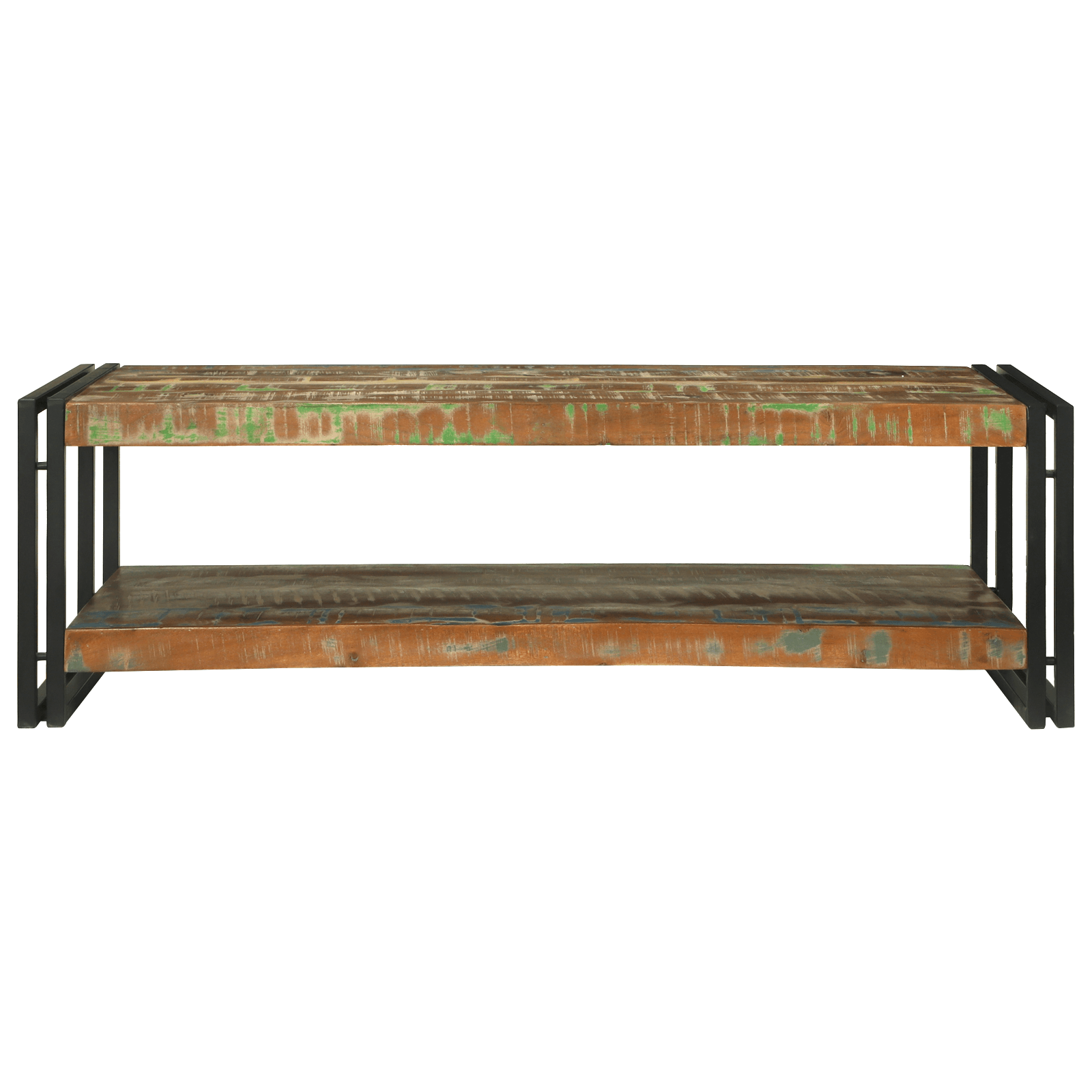Masa de cafea Multicolor 120x50x38 cm Lemn Recuperat — imaginea 3