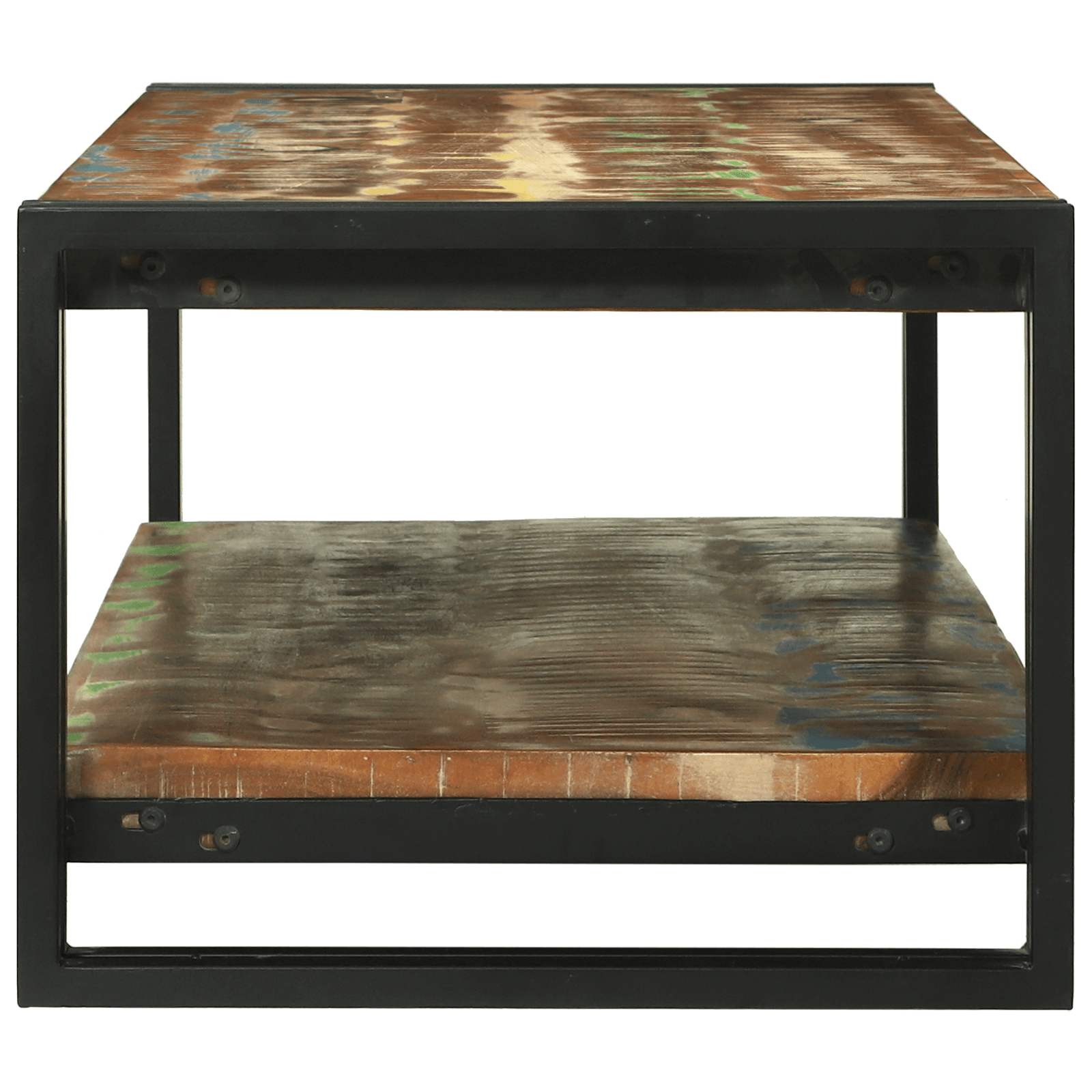 Masa de cafea Multicolor 120x50x38 cm Lemn Recuperat — imaginea 4