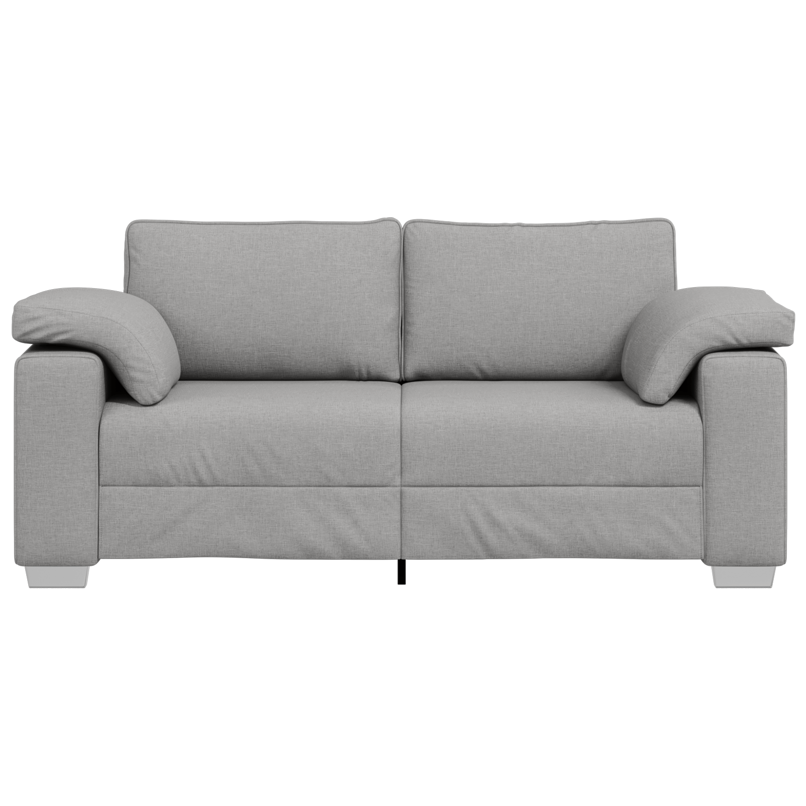 Canapea dubla, gri nor, 140 cm, textil — imaginea 5