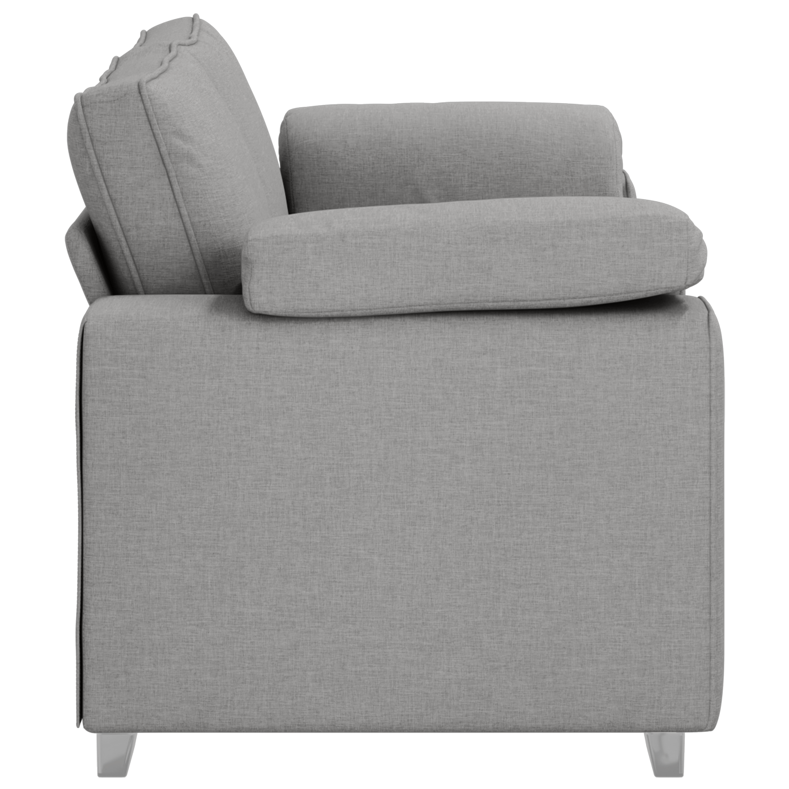 Canapea dubla, gri nor, 140 cm, textil — imaginea 6