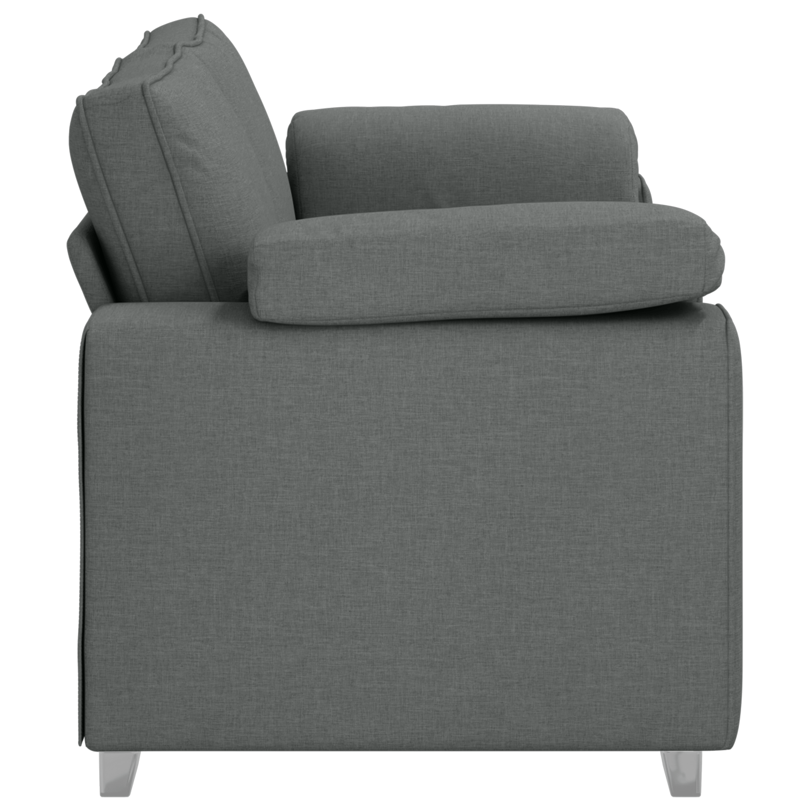 Canapea dubla, gri inchis, 140 cm, textil — imaginea 6